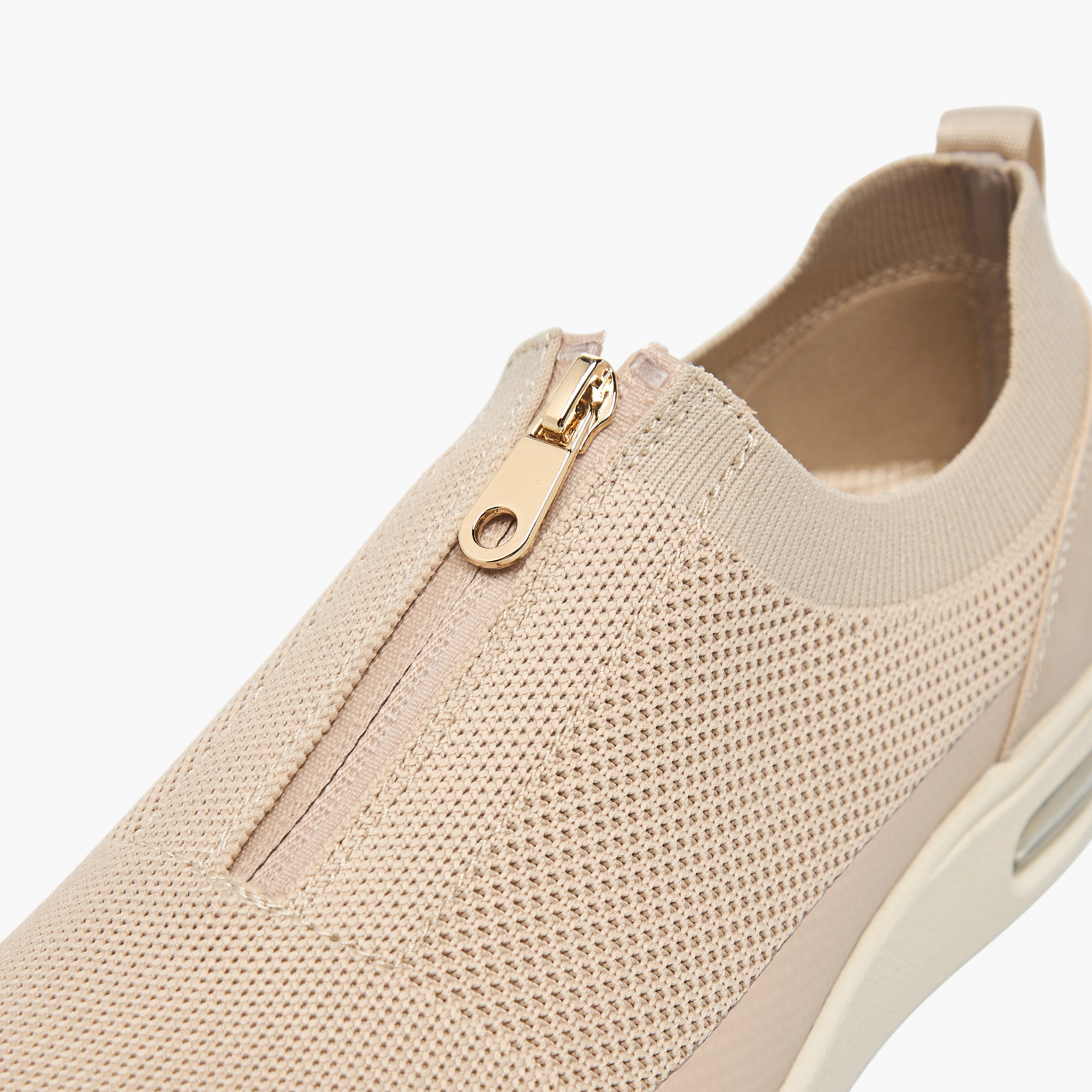 Le Confort Textured Diabetic Sneakers with Zip Closure-women-shoes-sneakers-image-5