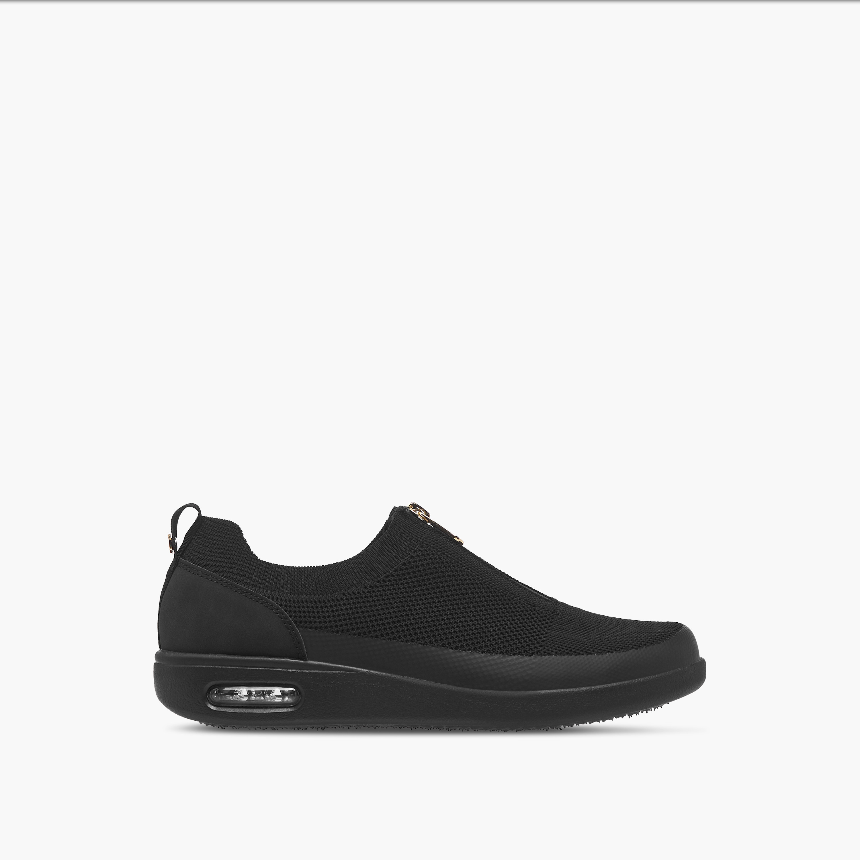 Le Confort Textured Diabetic Sneakers with Zip Closure-women-shoes-sneakers-image-3