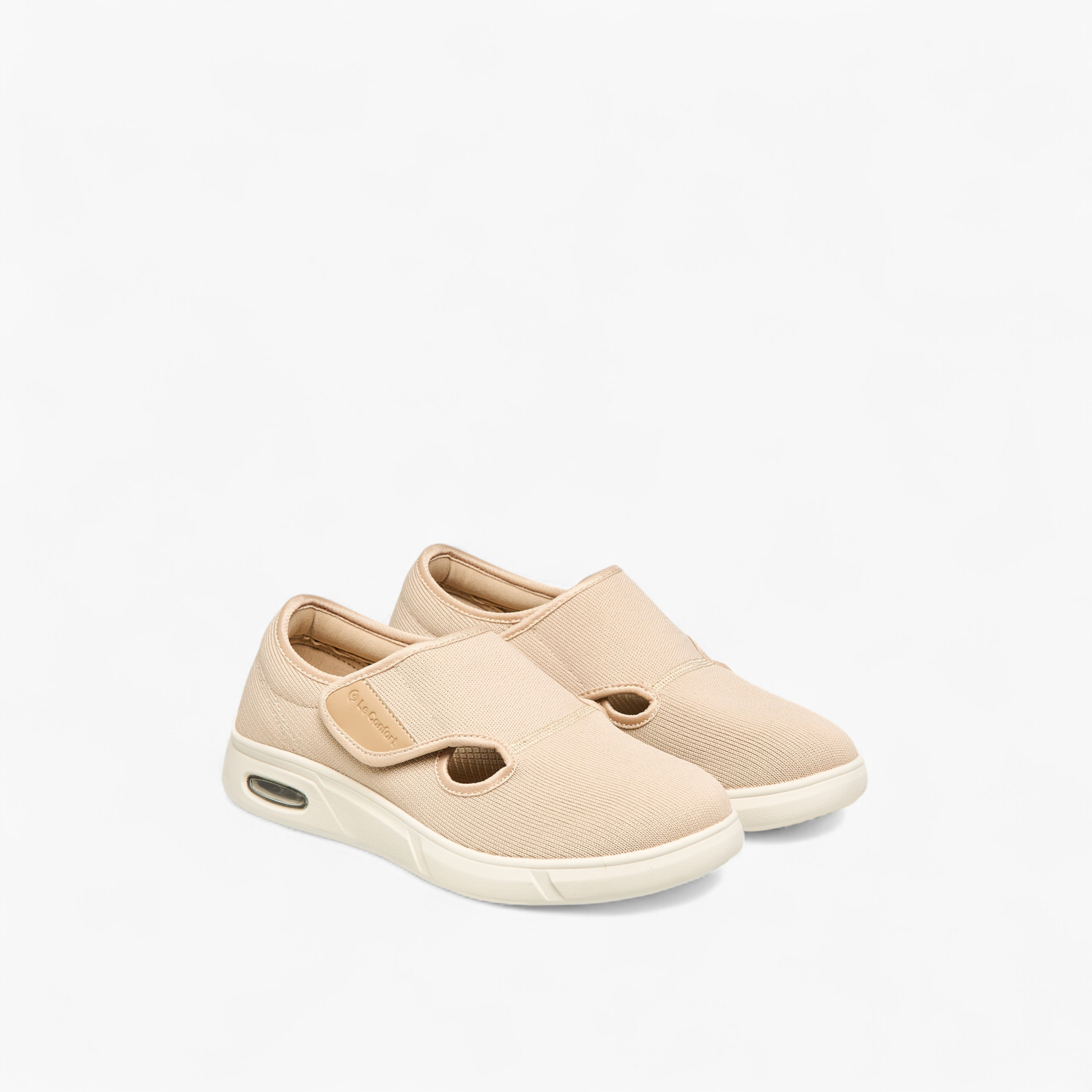 حذاء مريح لمرضى السكري بشريط إغلاق لاصق للنساء من لو كونفورت-women-shoes-flats-loafers-image-1