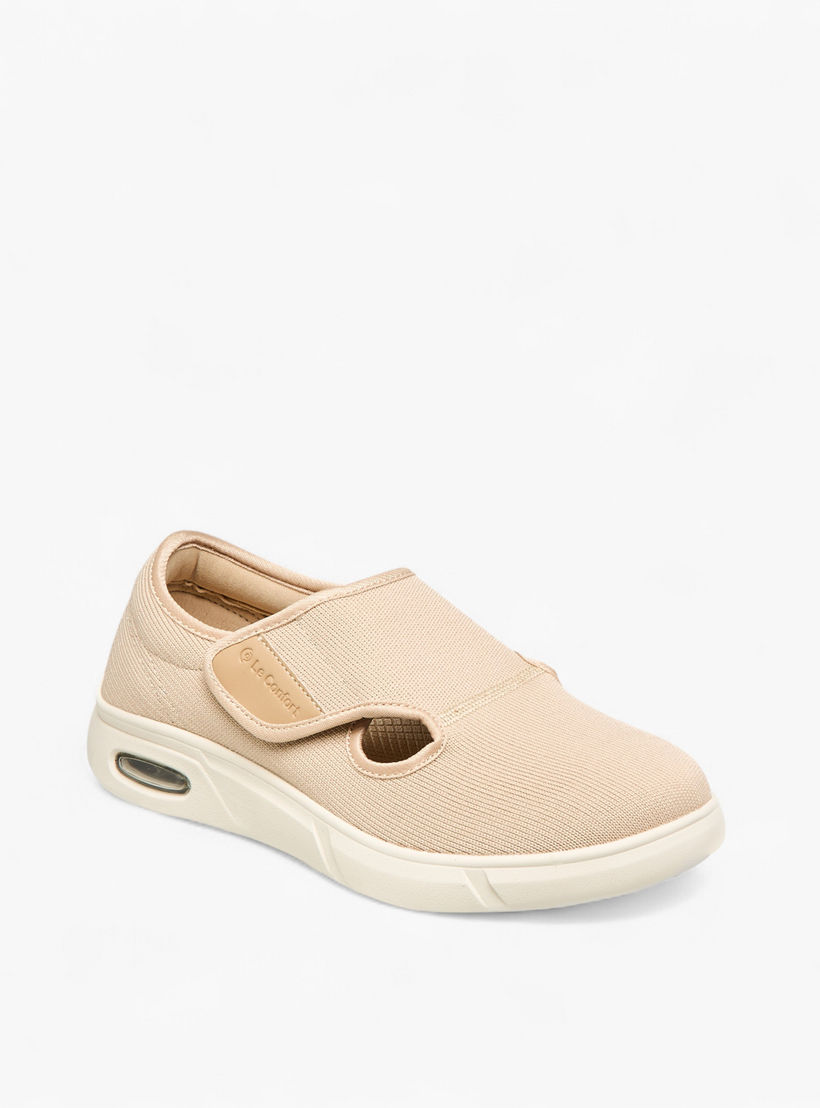 حذاء مريح لمرضى السكري بشريط إغلاق لاصق للنساء من لو كونفورت-women-shoes-flats-loafers-image-2
