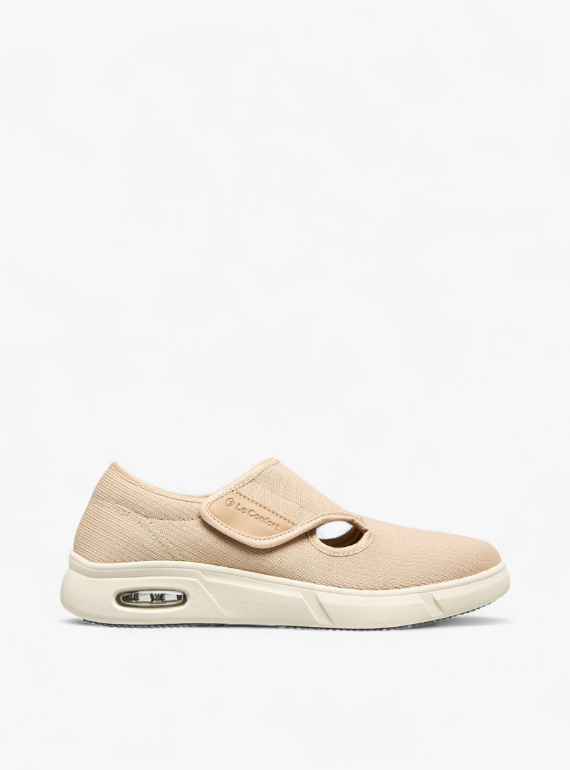 حذاء مريح لمرضى السكري بشريط إغلاق لاصق للنساء من لو كونفورت-women-shoes-flats-loafers-image-3