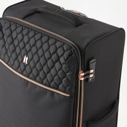 IT Textured Softcase Trolley Bag with Retractable Handle - 24 inches