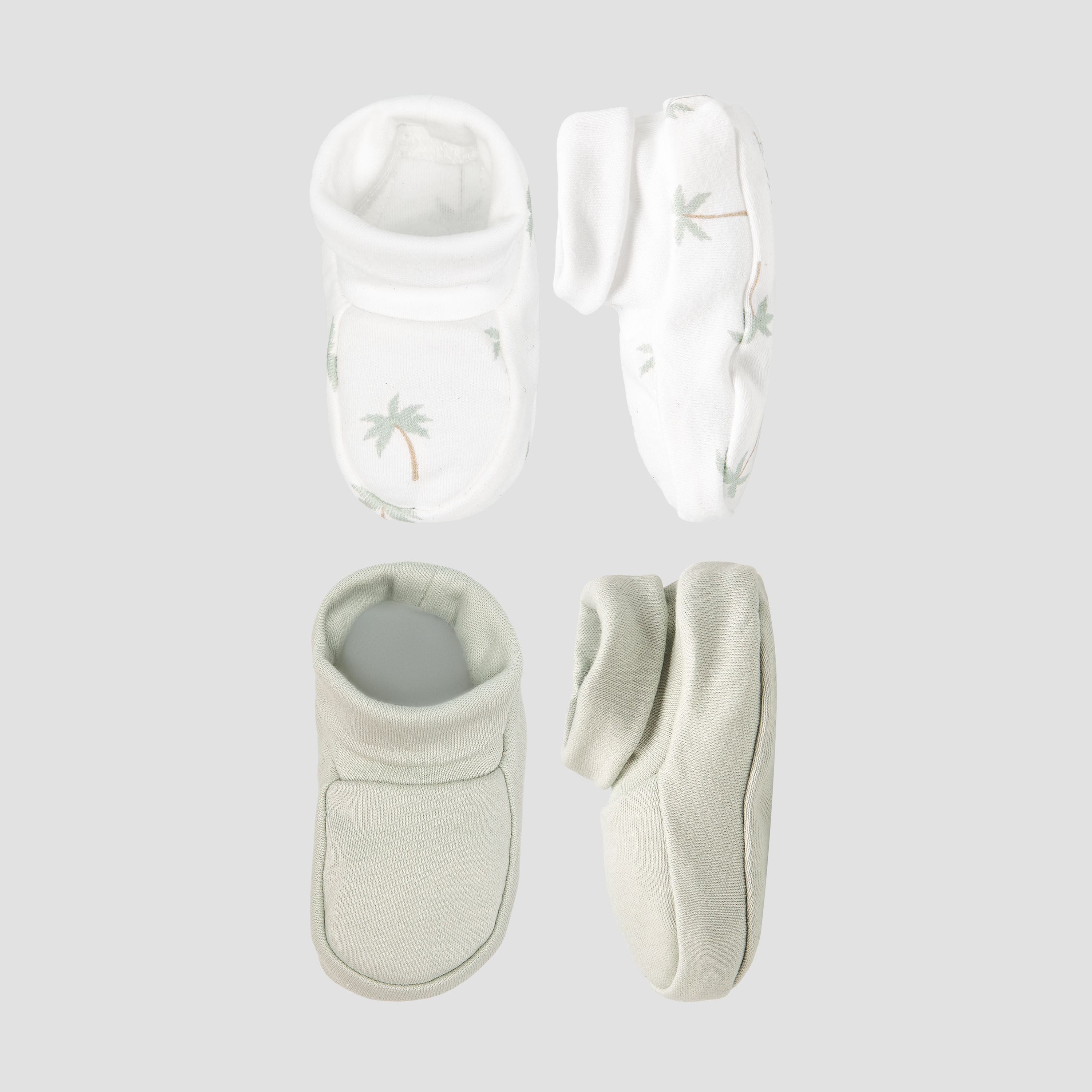 Pack of 2 Juniors Booties with Assorted Design-baby-boys-shoes-booties-image-1