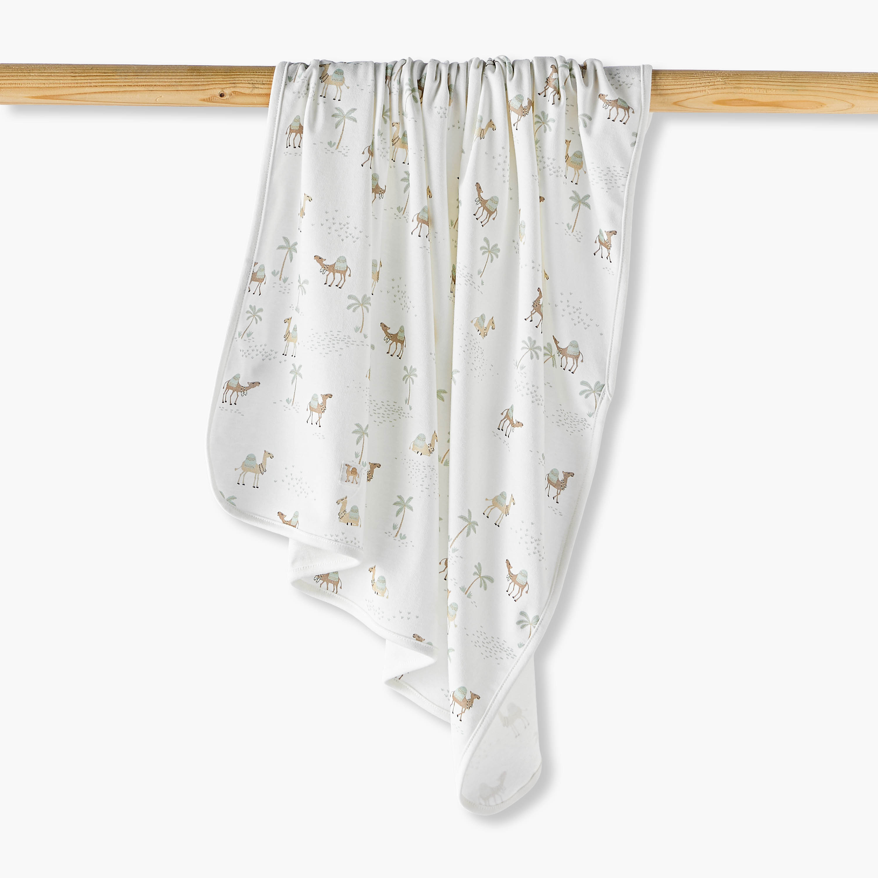 Juniors Receiving Blanket with Camel Print-baby-nursery-blanketsandswaddles-receivingblankets-image-1