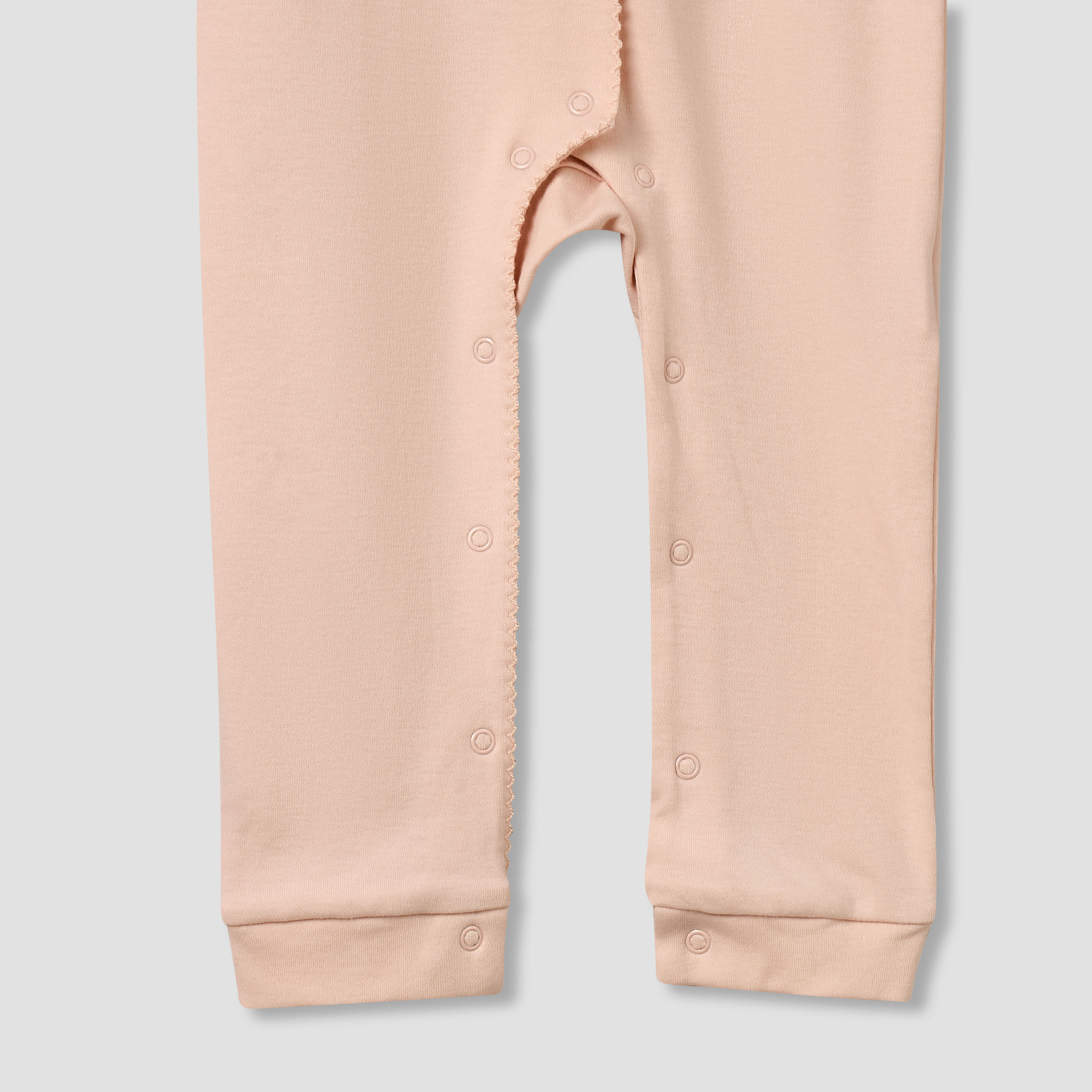 بدلة نوم قطن بياقة ضيقة وأكمام طويلة وأزرار إغلاق كباسة من جونيورز-baby-girls-clothing-nightwear-sleepsuits-image-2