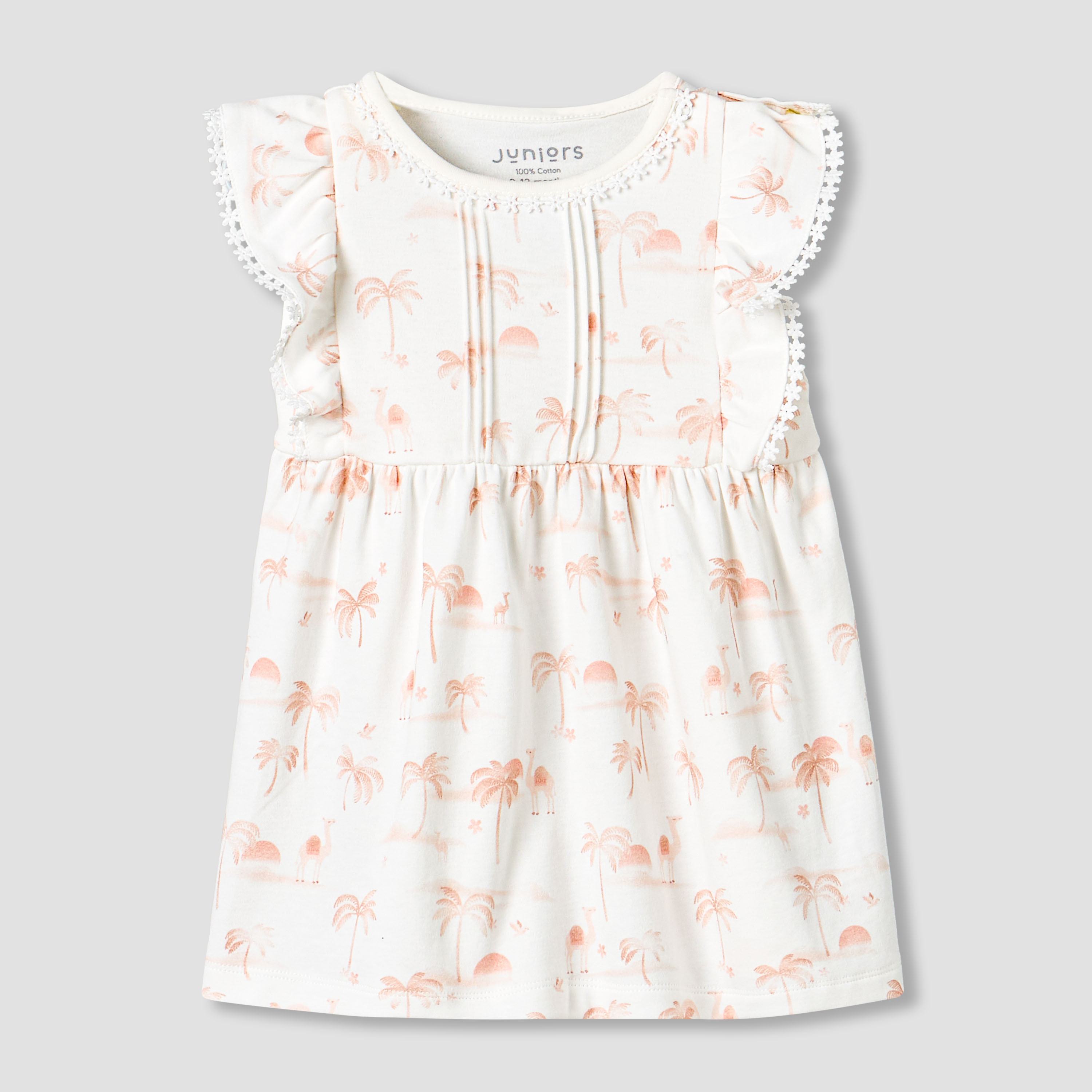 Juniors Round Neck Sleeveless Dress with Snap Button Closure-baby-girls-clothing-dressesandjumpsuits-image-2