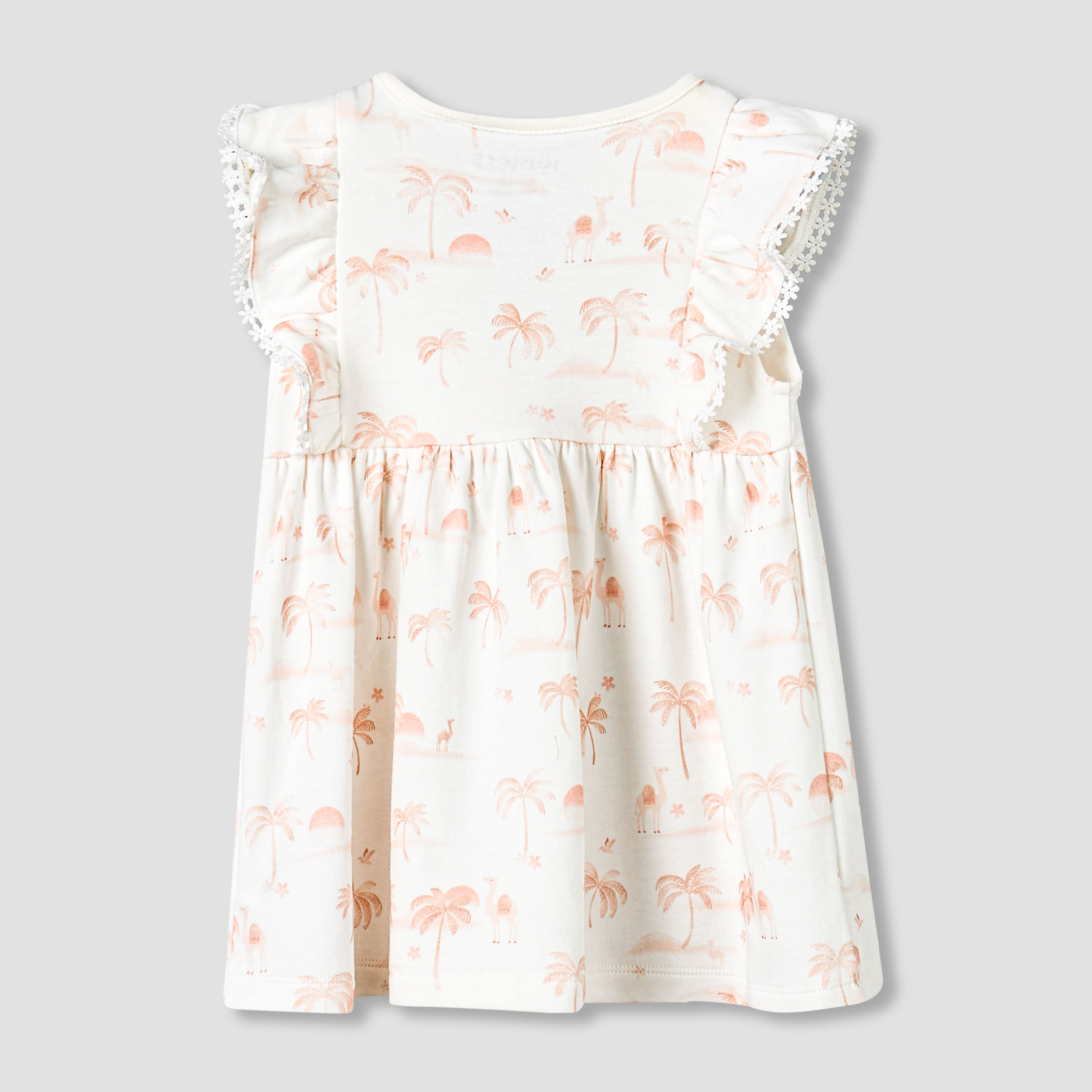 Juniors Round Neck Sleeveless Dress with Snap Button Closure-baby-girls-clothing-dressesandjumpsuits-image-3