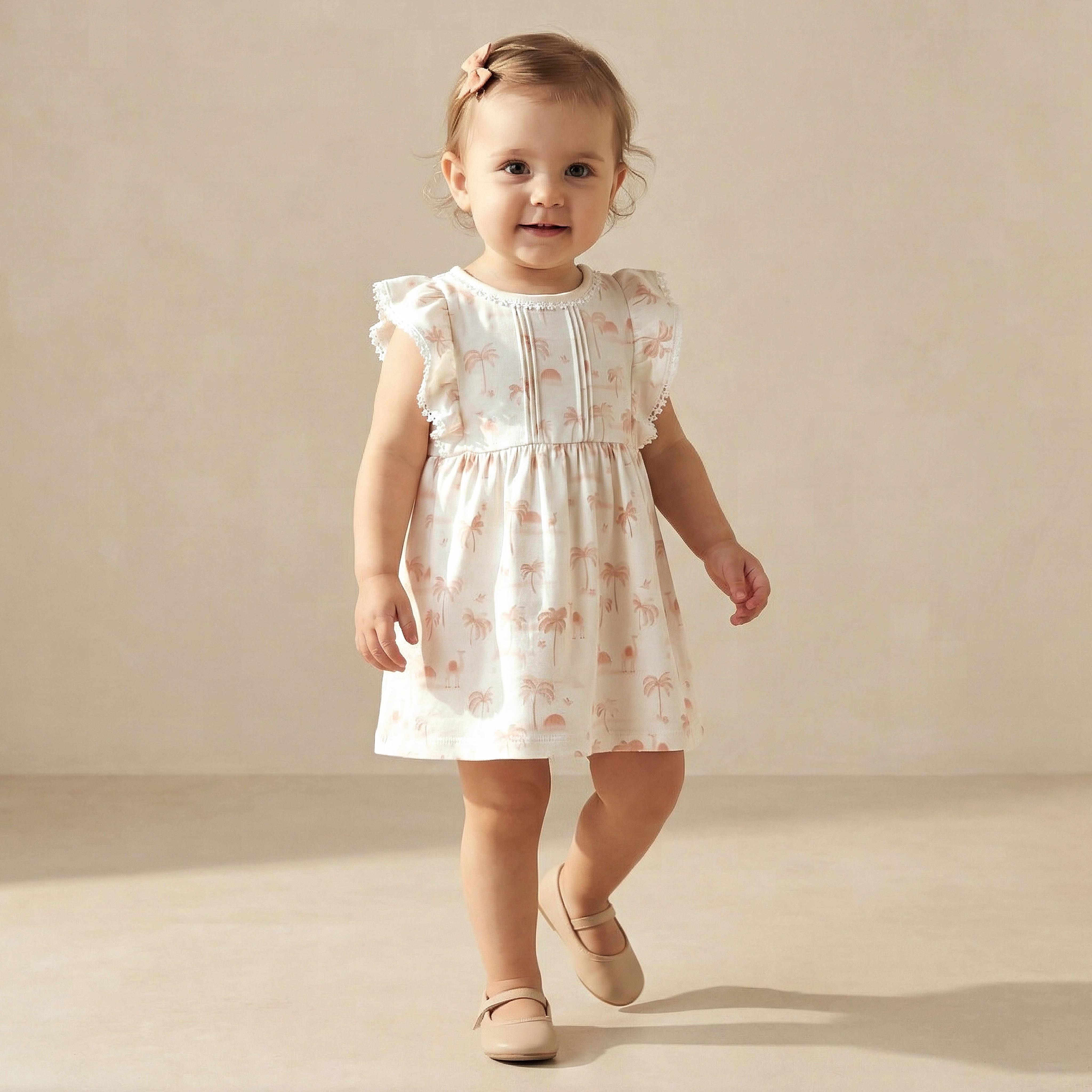 Juniors Round Neck Sleeveless Dress with Snap Button Closure-baby-girls-clothing-dressesandjumpsuits-image-1