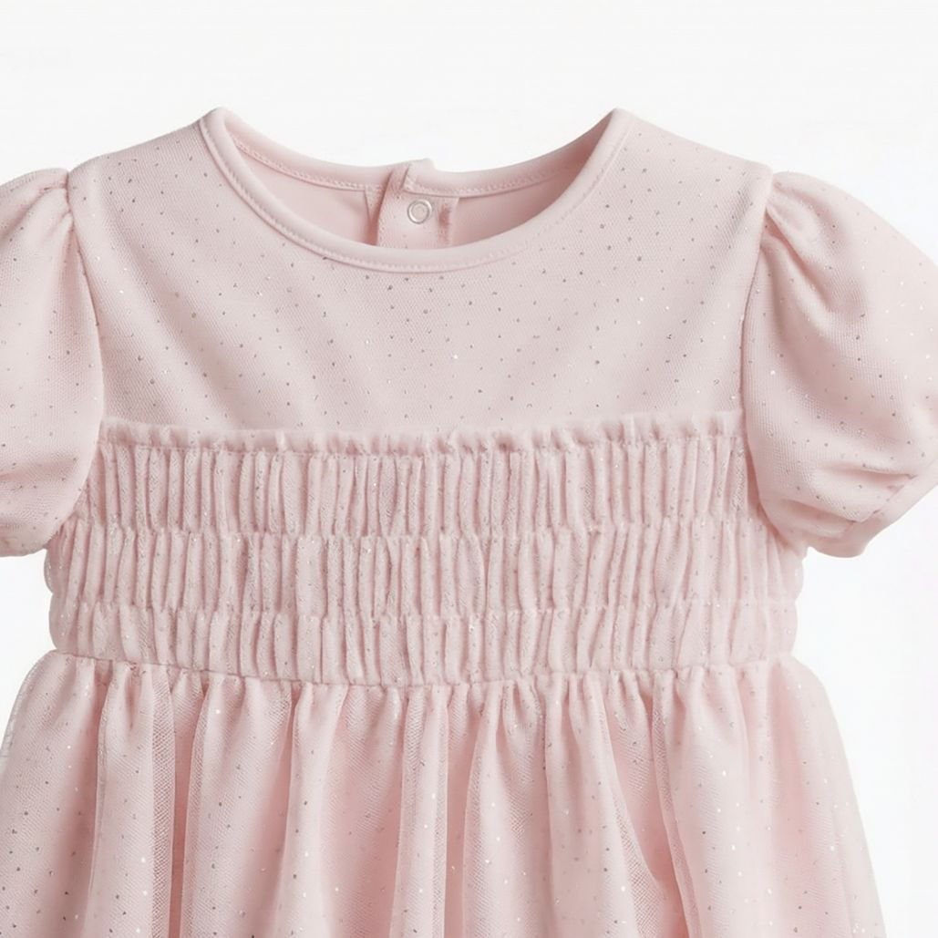 Giggles Round Neck Short Sleeve Dress with Hairband-baby-girls-clothing-dressesandjumpsuits-image-6