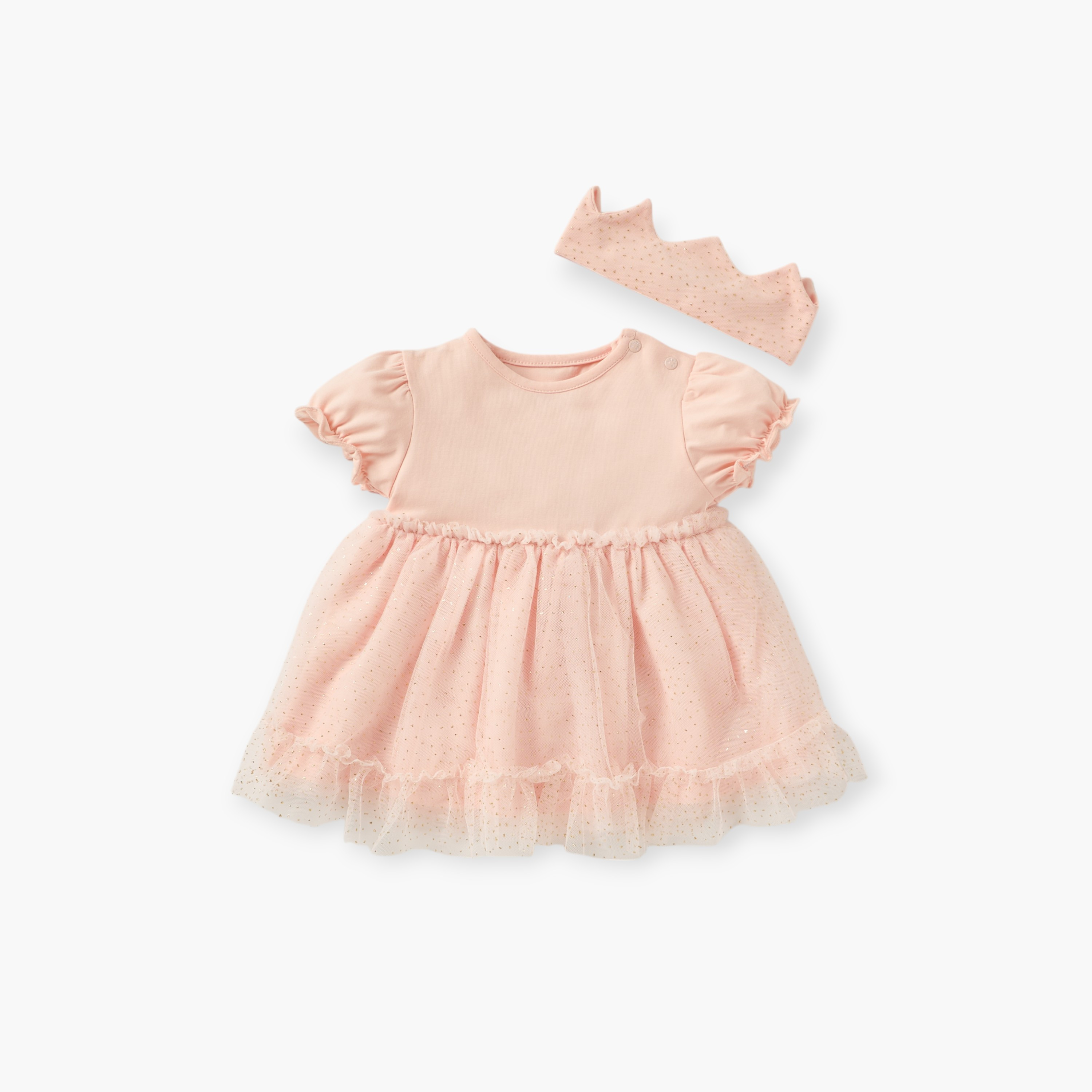 Giggles Butterfly Embellished Dress and Headband Set-baby-girls-clothing-dressesandjumpsuits-image-2