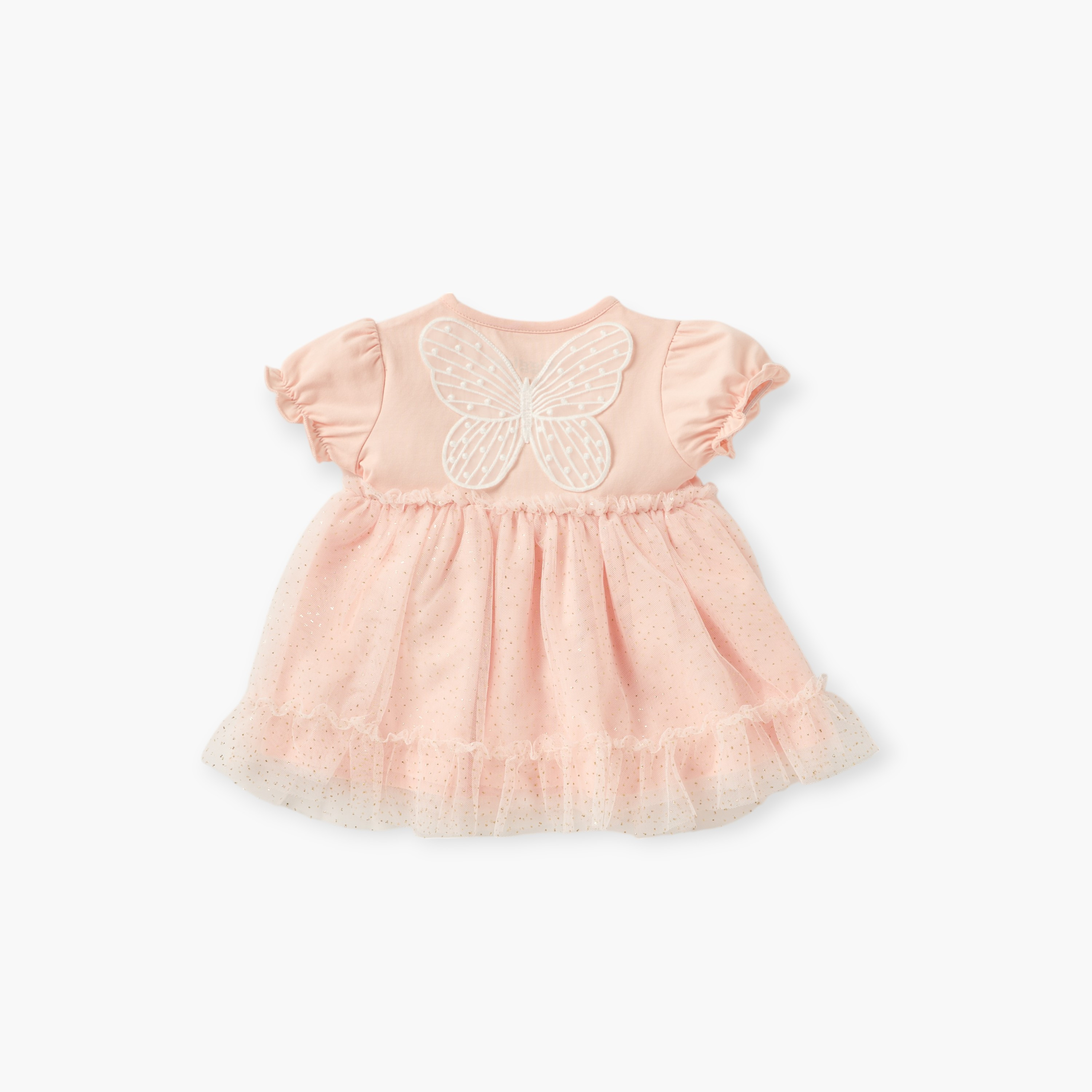 Giggles Butterfly Embellished Dress and Headband Set-baby-girls-clothing-dressesandjumpsuits-image-4