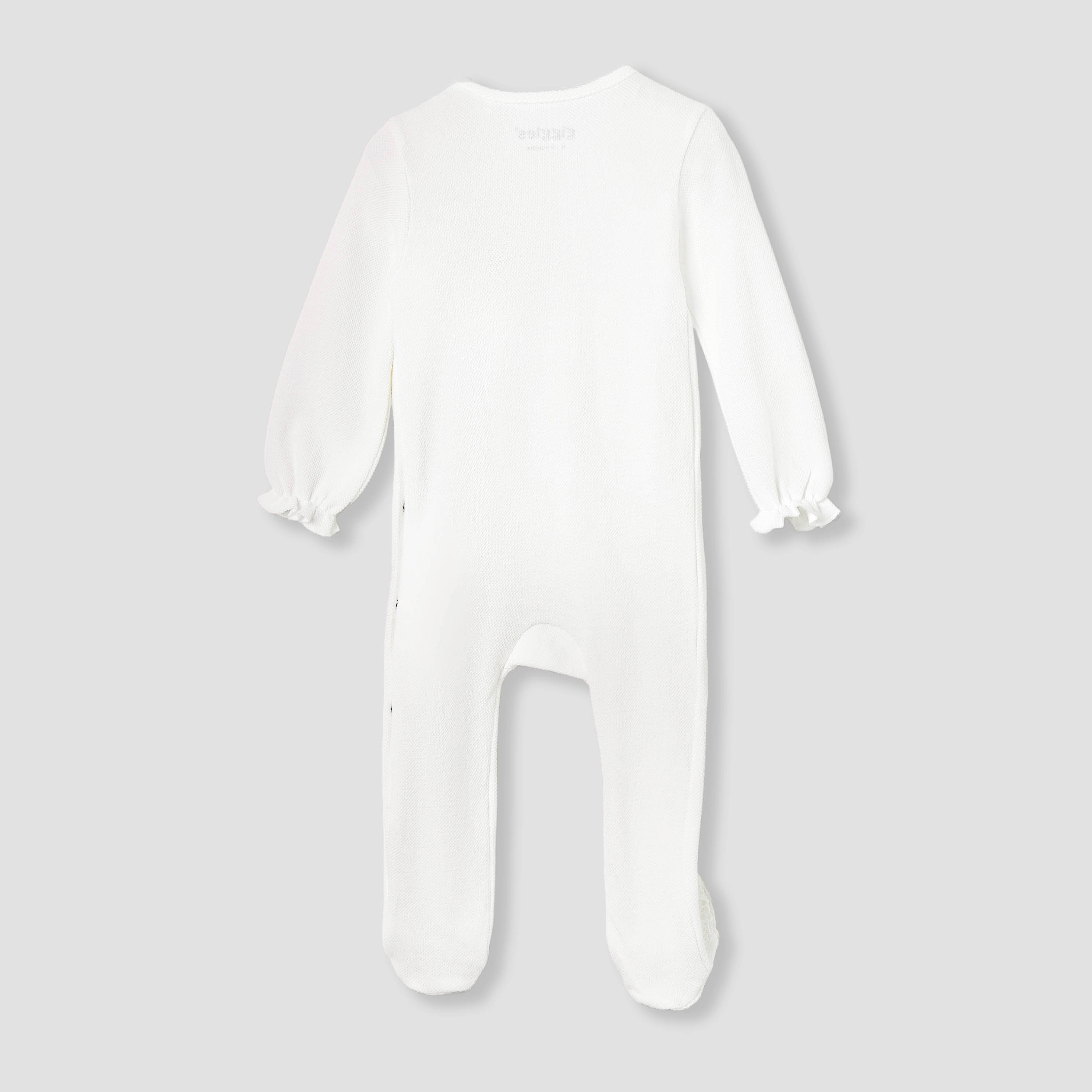 Giggles Lace Accent Closed Feet Sleepsuit with Long Sleeves-baby-girls-clothing-nightwear-sleepsuits-image-2