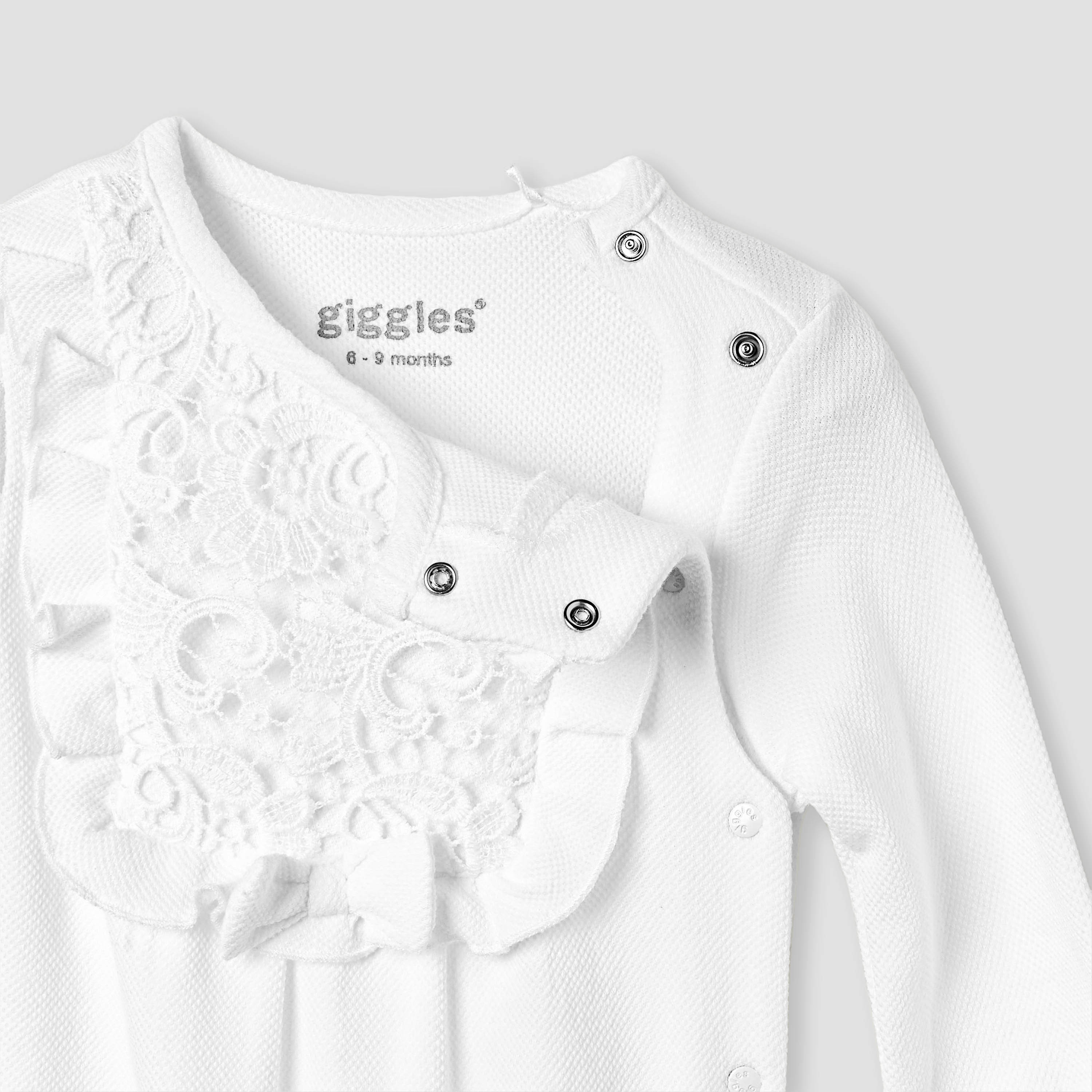 Giggles Lace Accent Closed Feet Sleepsuit with Long Sleeves-baby-girls-clothing-nightwear-sleepsuits-image-3