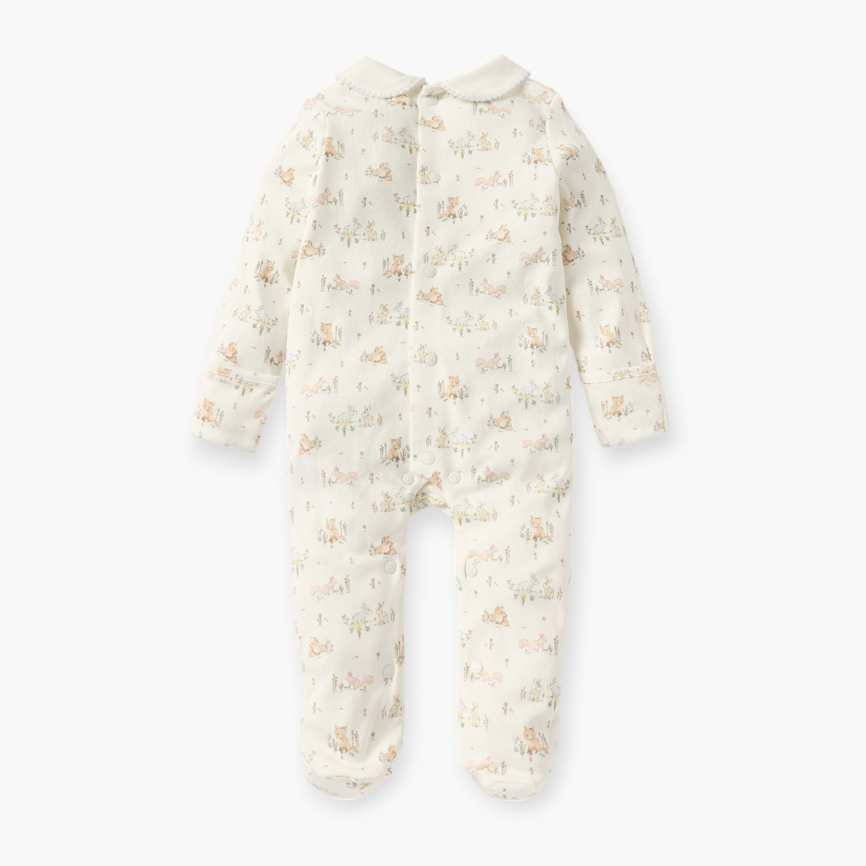 Giggles Printed Closed Feet Sleepsuit with Long Sleeves-baby-girls-clothing-nightwear-sleepsuits-image-2