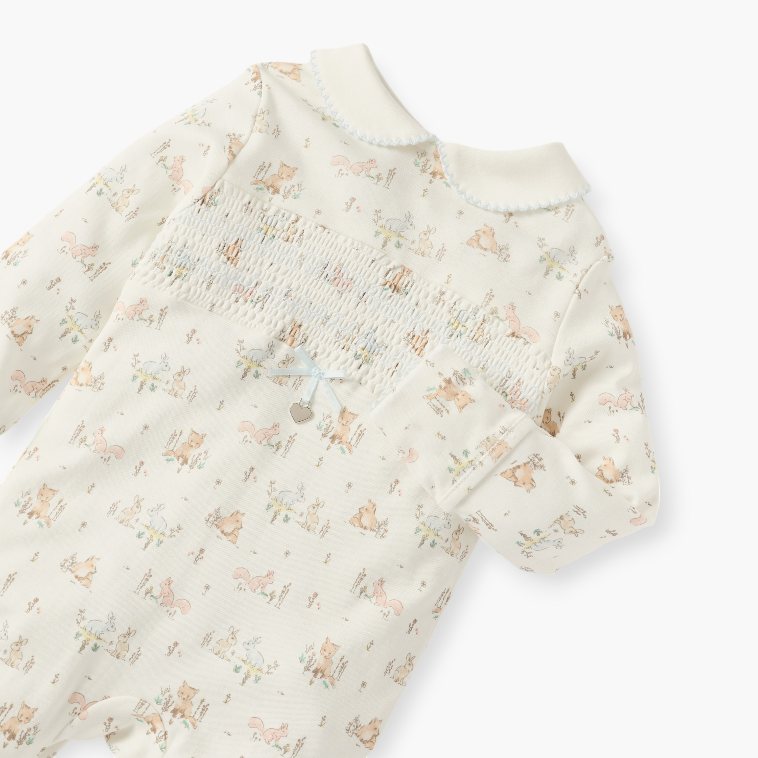 Giggles Printed Closed Feet Sleepsuit with Long Sleeves-baby-girls-clothing-nightwear-sleepsuits-image-3