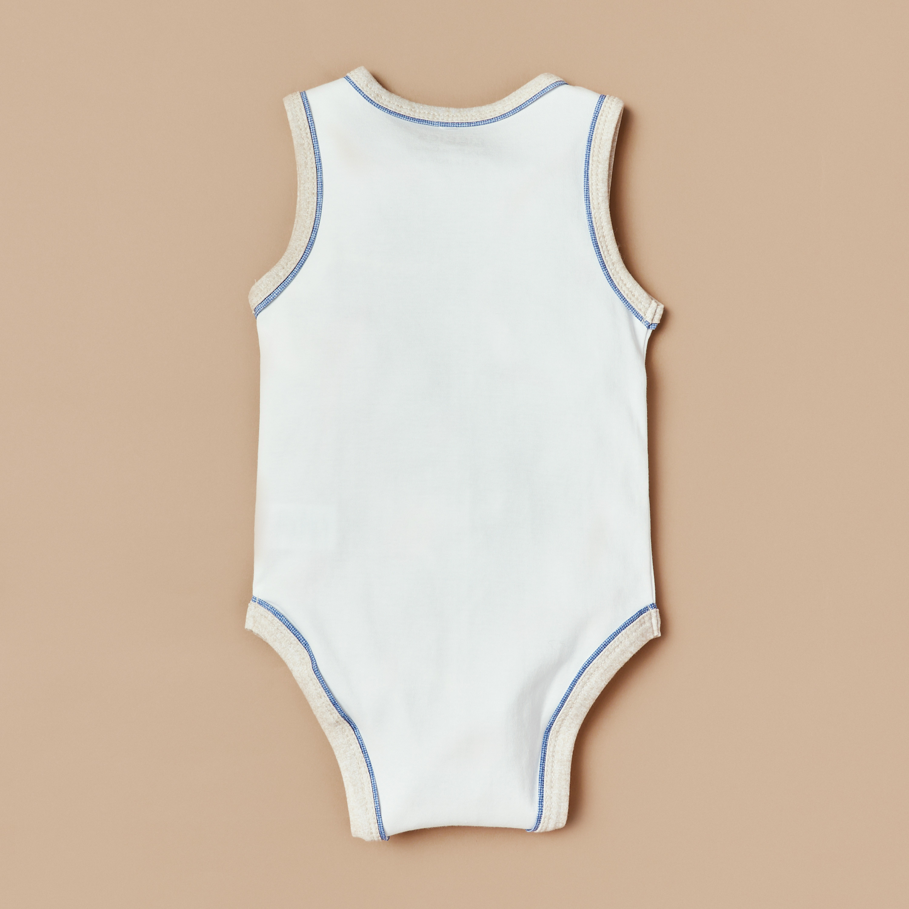 Giggles Car Applique Bodysuit with Round Neck and Snap Button Closure-baby-boys-clothing-bodysuits-image-4