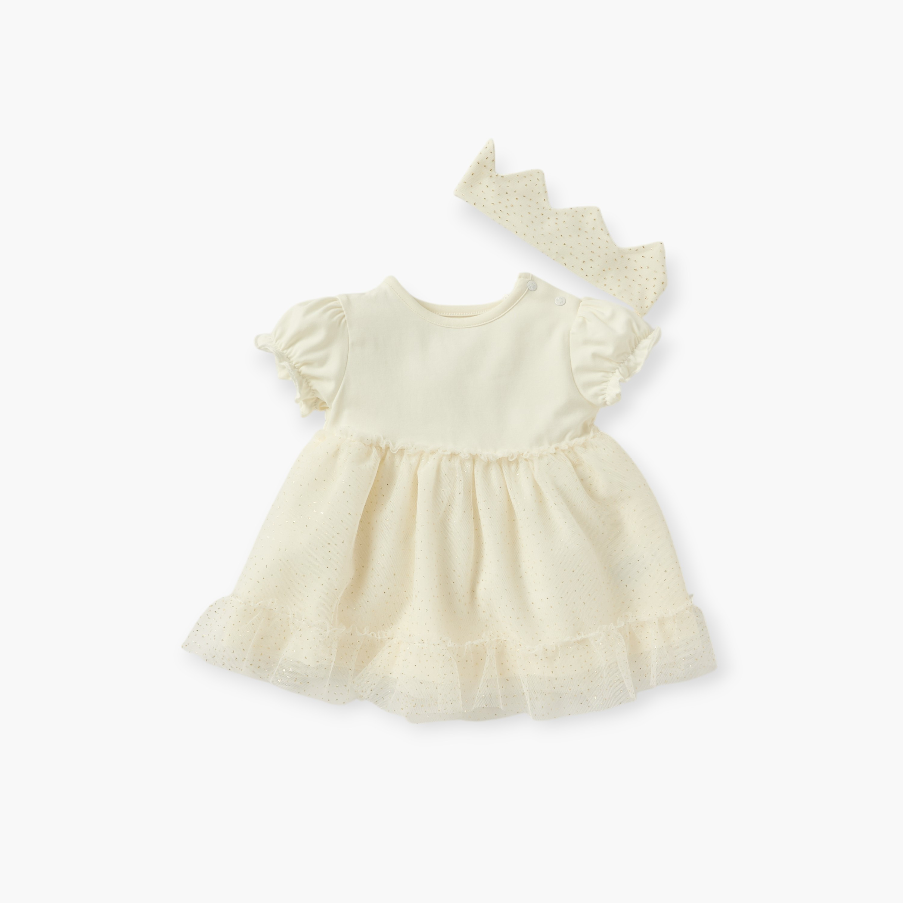 Giggles Butterfly Embellished Dress and Headband Set-baby-girls-clothing-dressesandjumpsuits-image-2