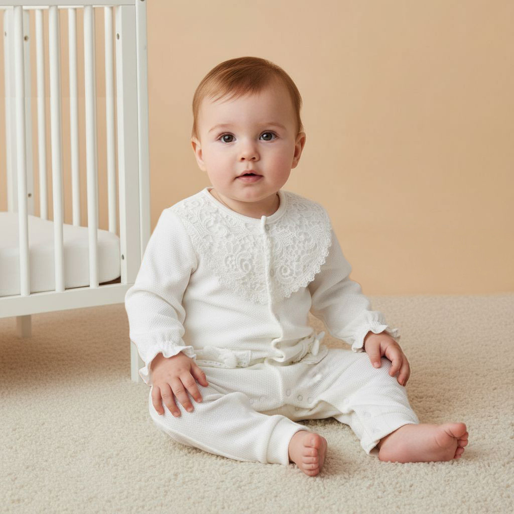 Giggles Lace Panel Sleepsuit with Long Sleeves-baby-girls-clothing-nightwear-sleepsuits-image-8