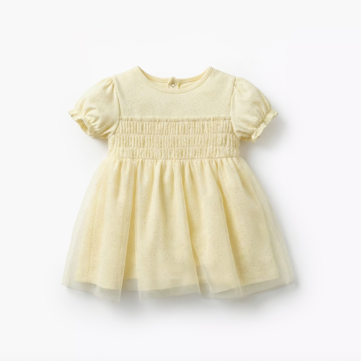 Giggles Round Neck Short Sleeve Dress with Hairband-baby-girls-clothing-dressesandjumpsuits-image-3