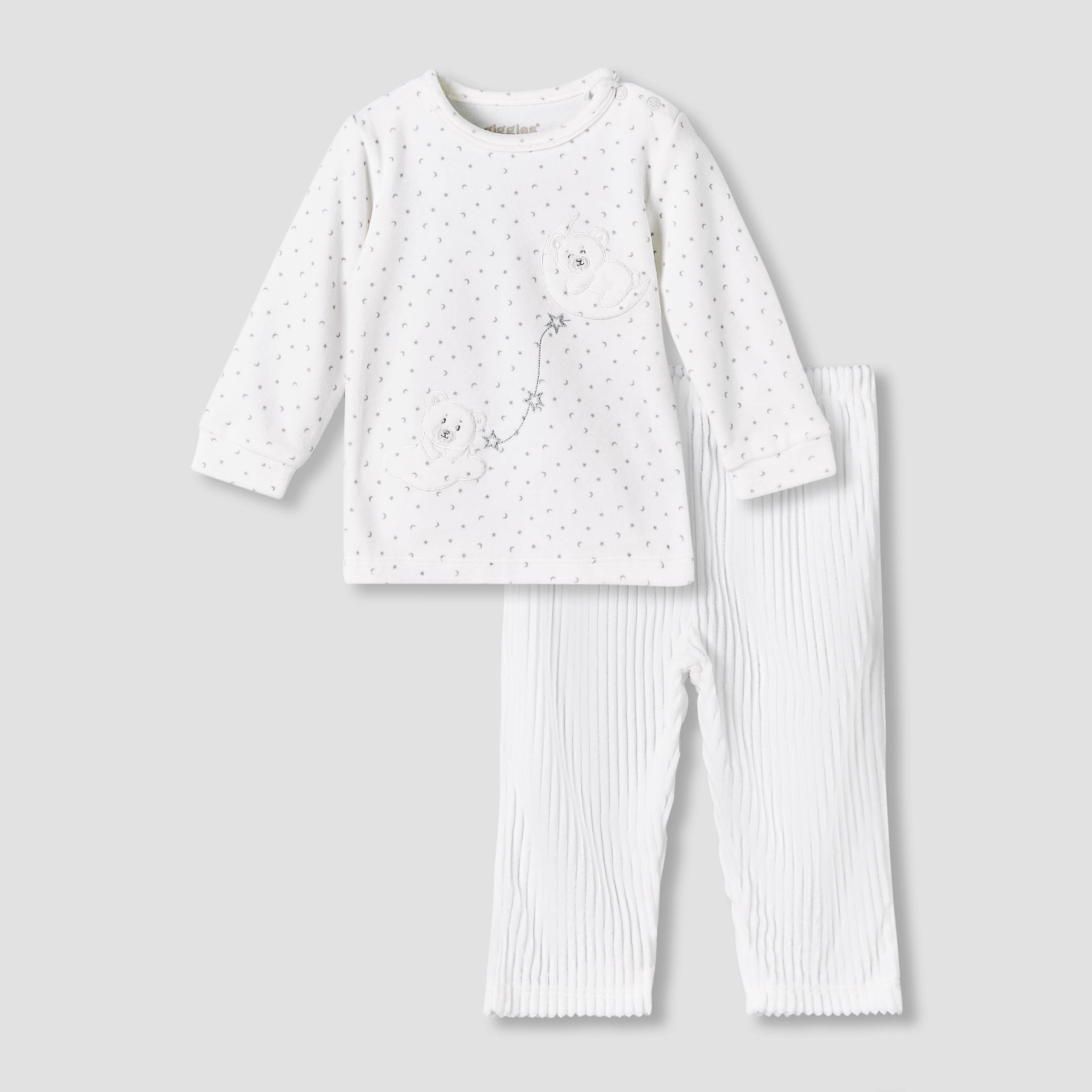 Giggles Long Sleeves Pyjama Set with Bear Applique-baby-boys-clothing-nightwear-pyjamasets-image-3
