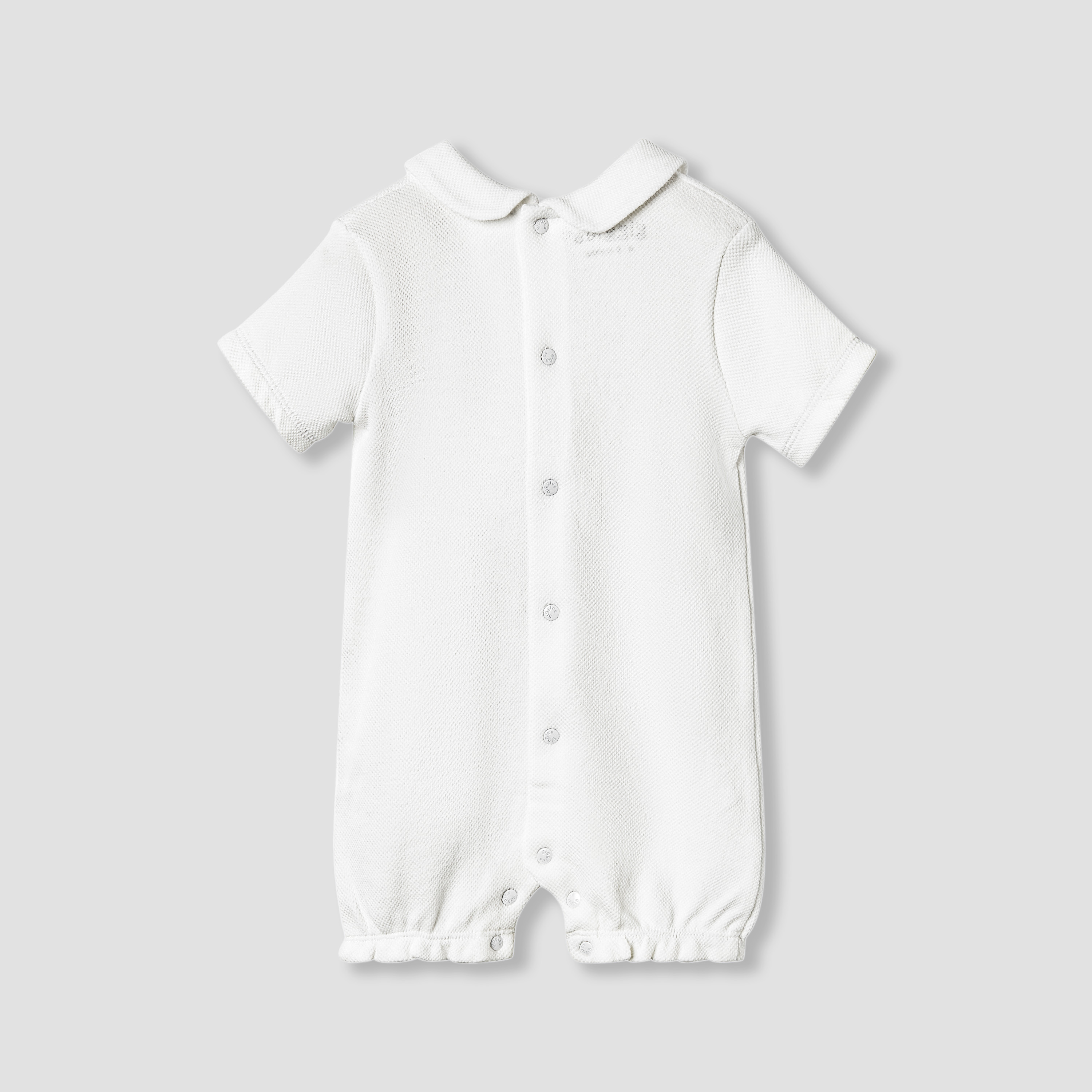Giggles Lace Trim Collared Romper with Short Sleeves-baby-girls-clothing-rompers-image-2