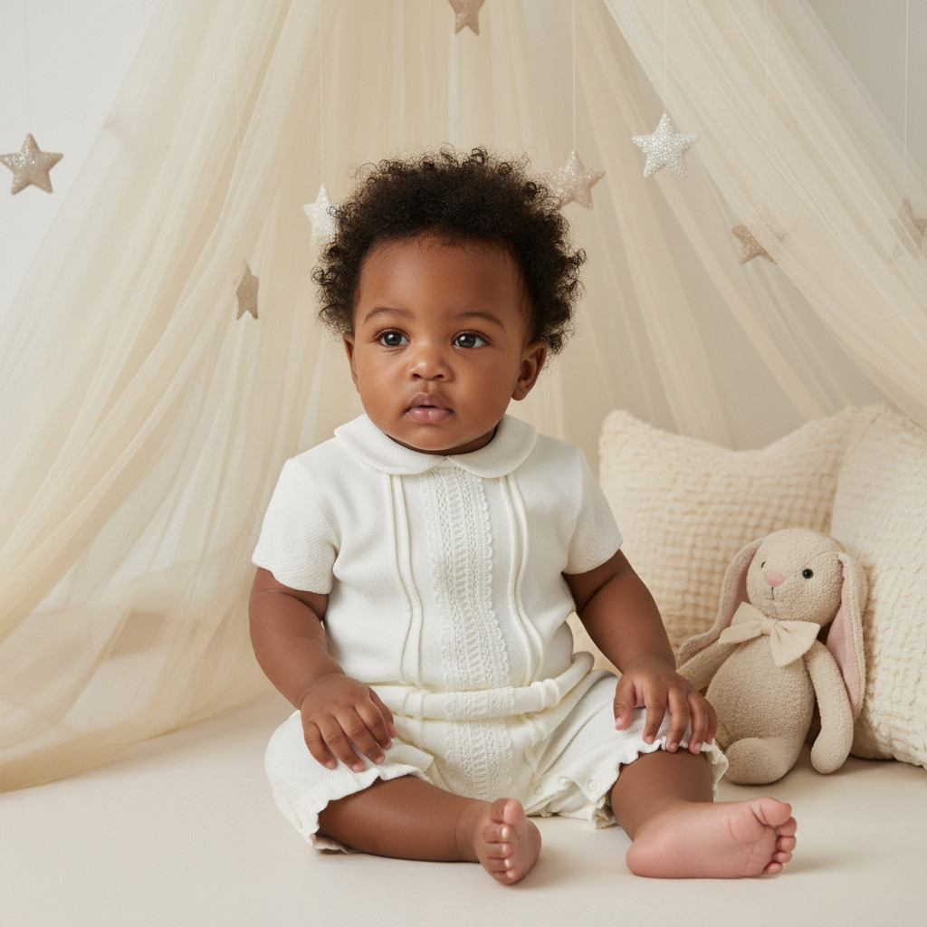 Giggles Lace Trim Collared Romper with Short Sleeves-baby-girls-clothing-rompers-image-8