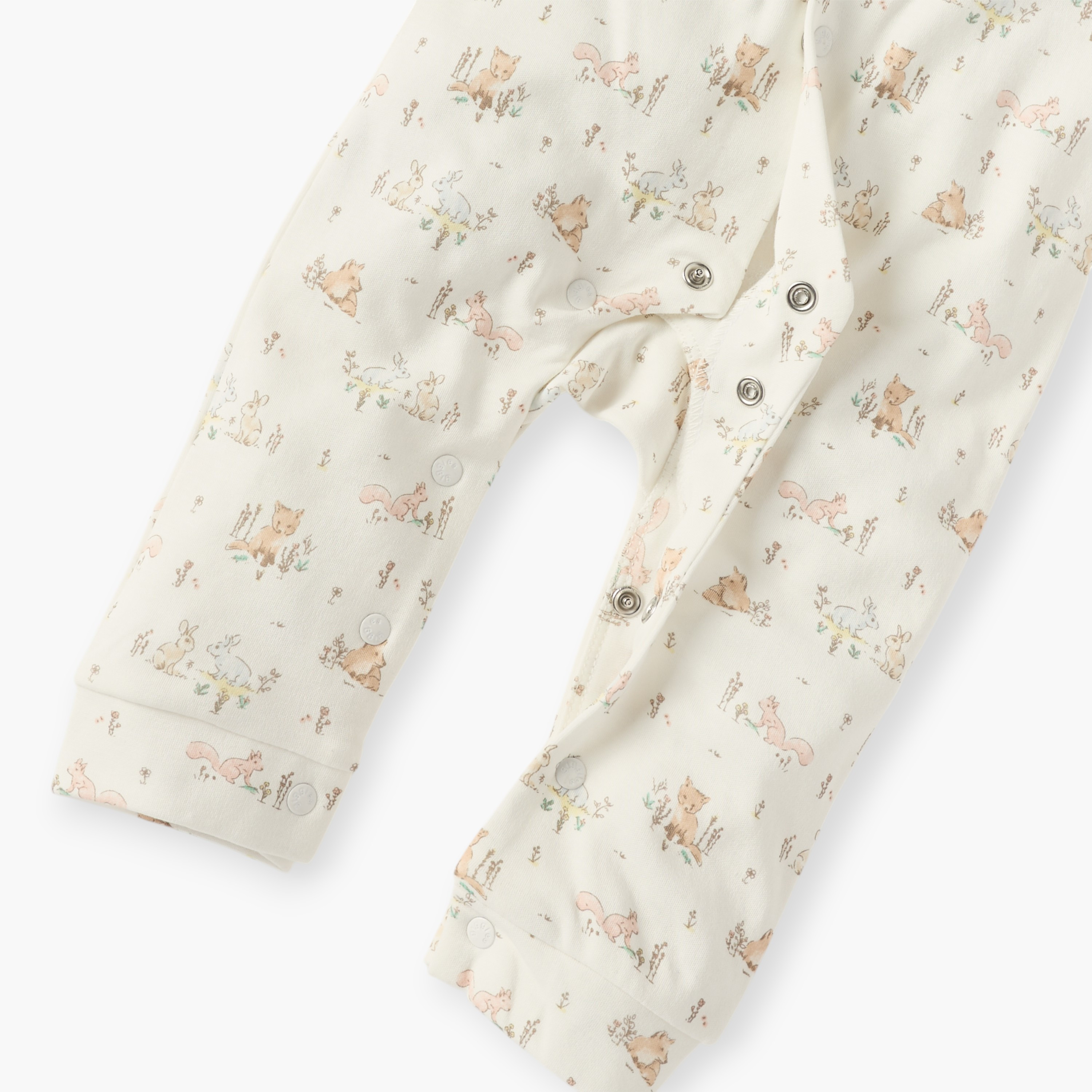 Giggles Printed Sleepsuit with Long Sleeves and Button Closure-baby-girls-clothing-nightwear-sleepsuits-image-4