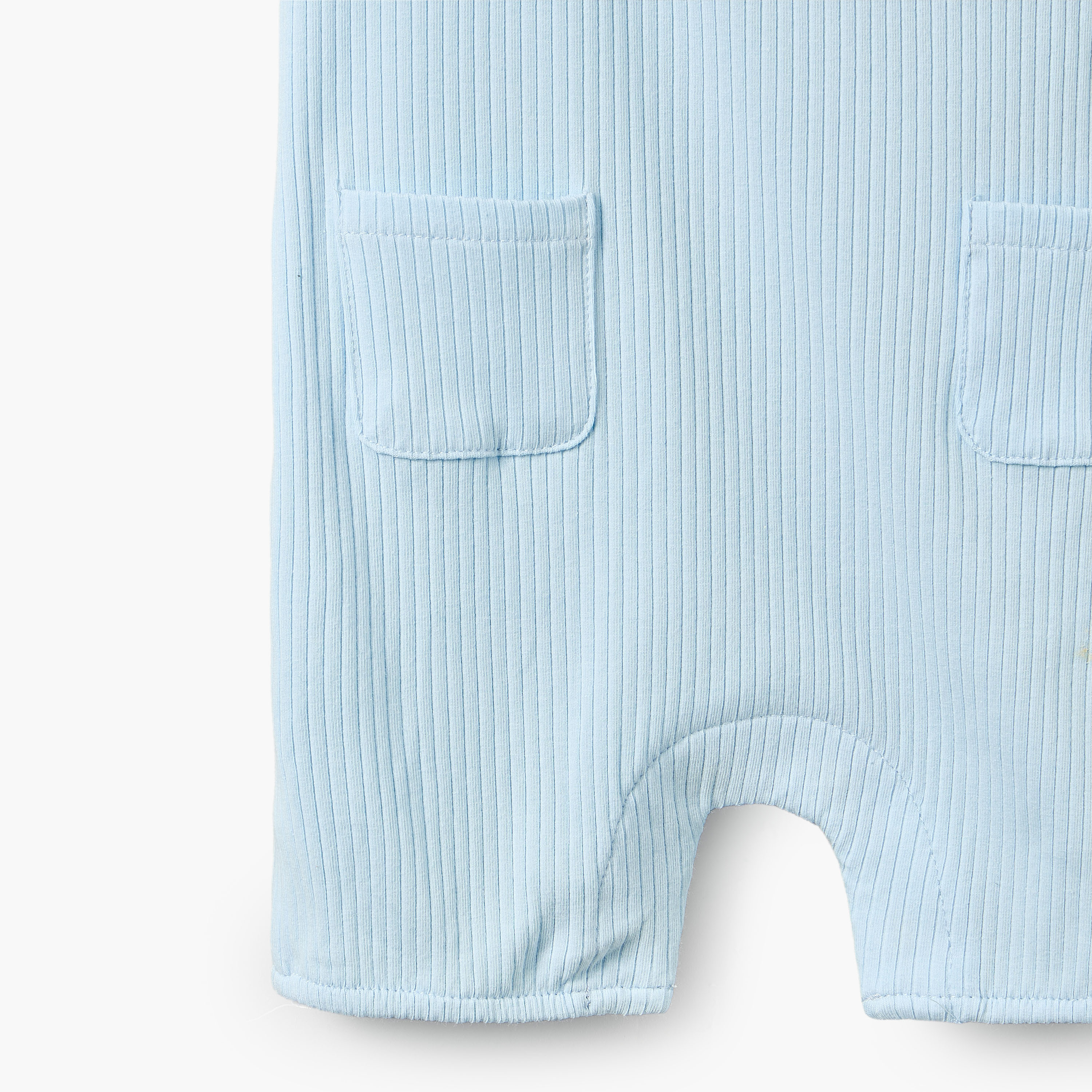 Juniors Crew Neck Short Sleeves Romper with Bunny Print-baby-boys-clothing-rompers-image-4
