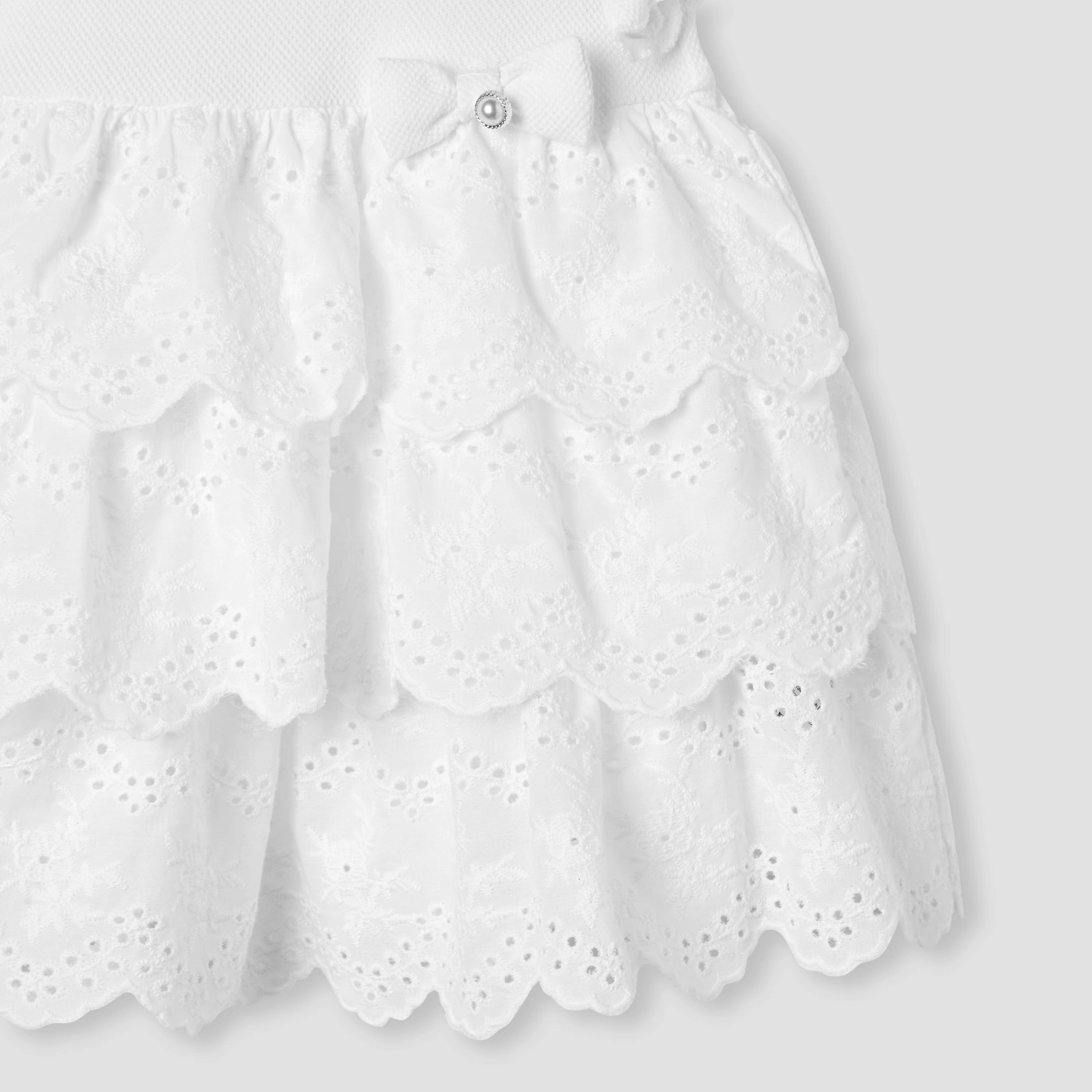 فستان شيفلي بارز الملمس متعدد الطبقات بفيونكة من جيجلز-baby-girls-clothing-dressesandjumpsuits-image-4