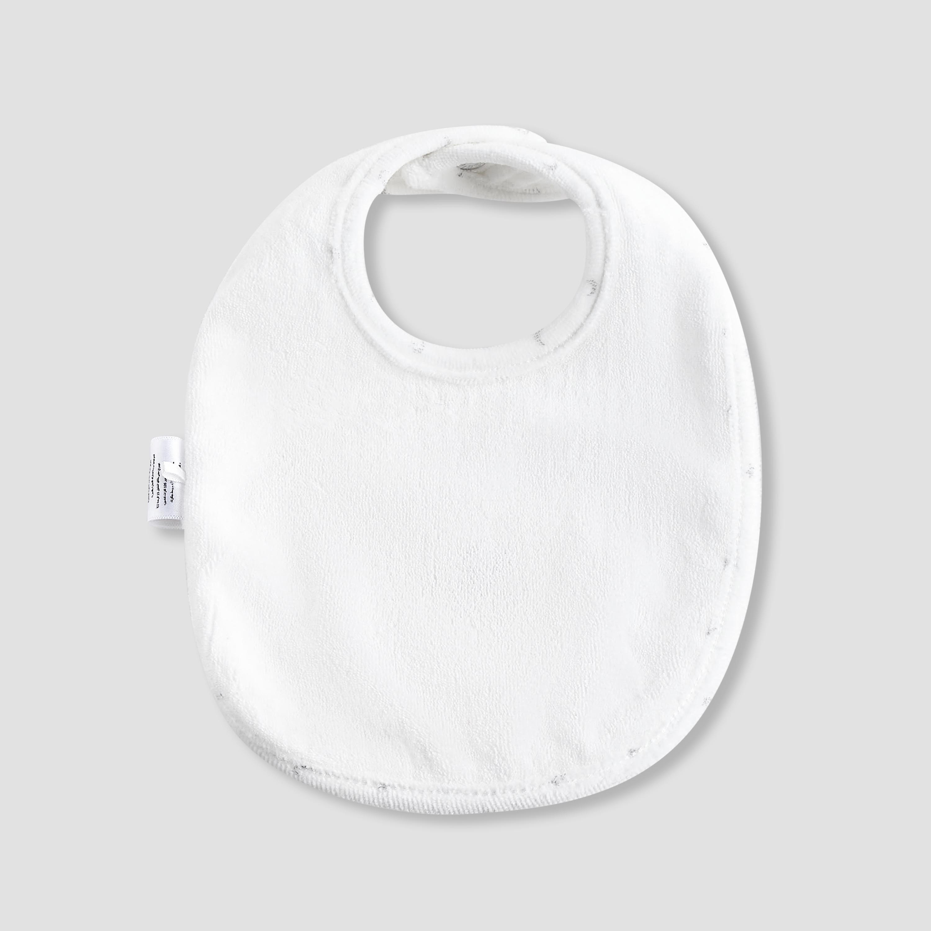 Giggles Baby Bib with Bear Applique-baby-feeding-bibs-image-2