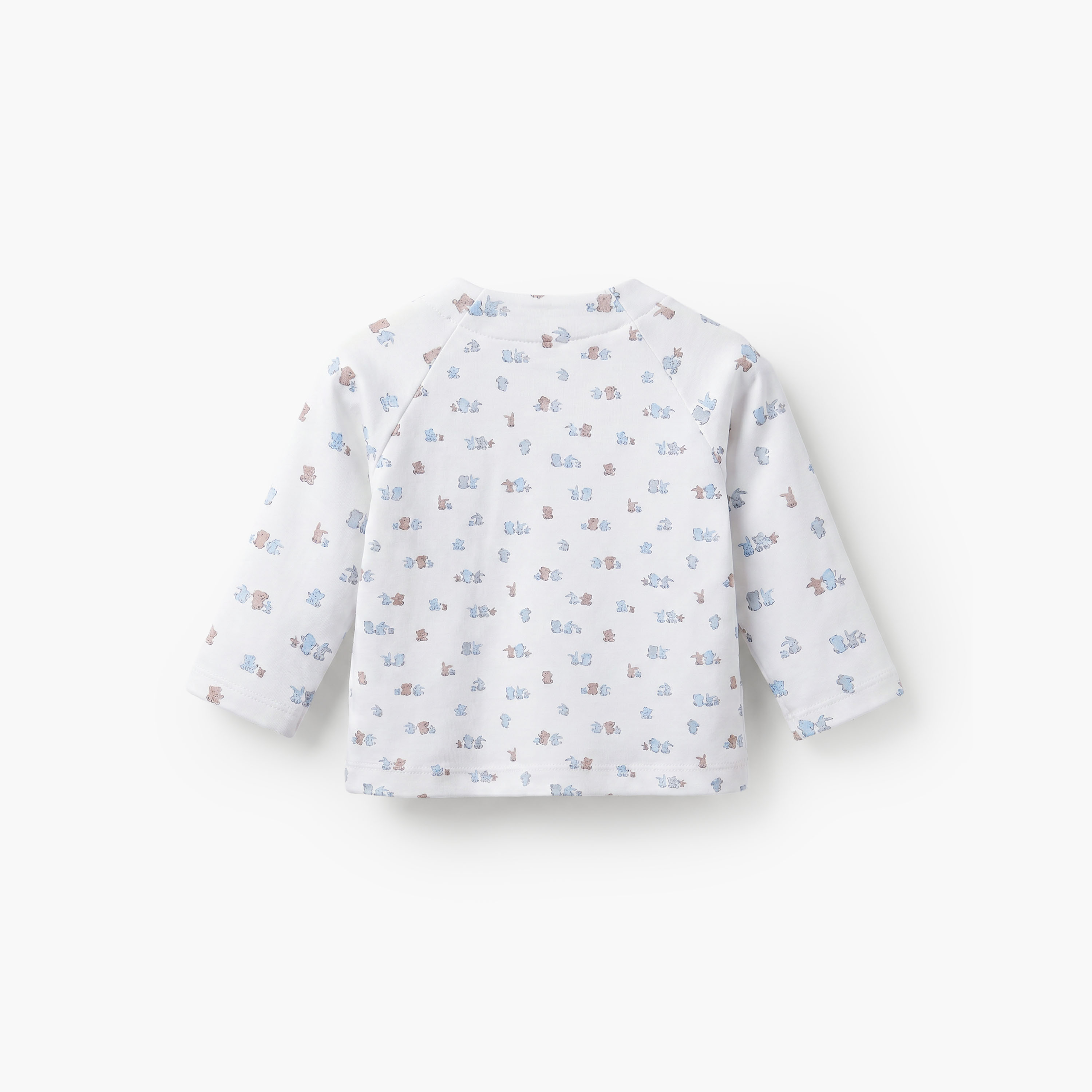 Juniors Cotton V-neck Long Sleeves Pyjama Set with Bunny Print-baby-boys-clothing-nightwear-pyjamasets-image-5