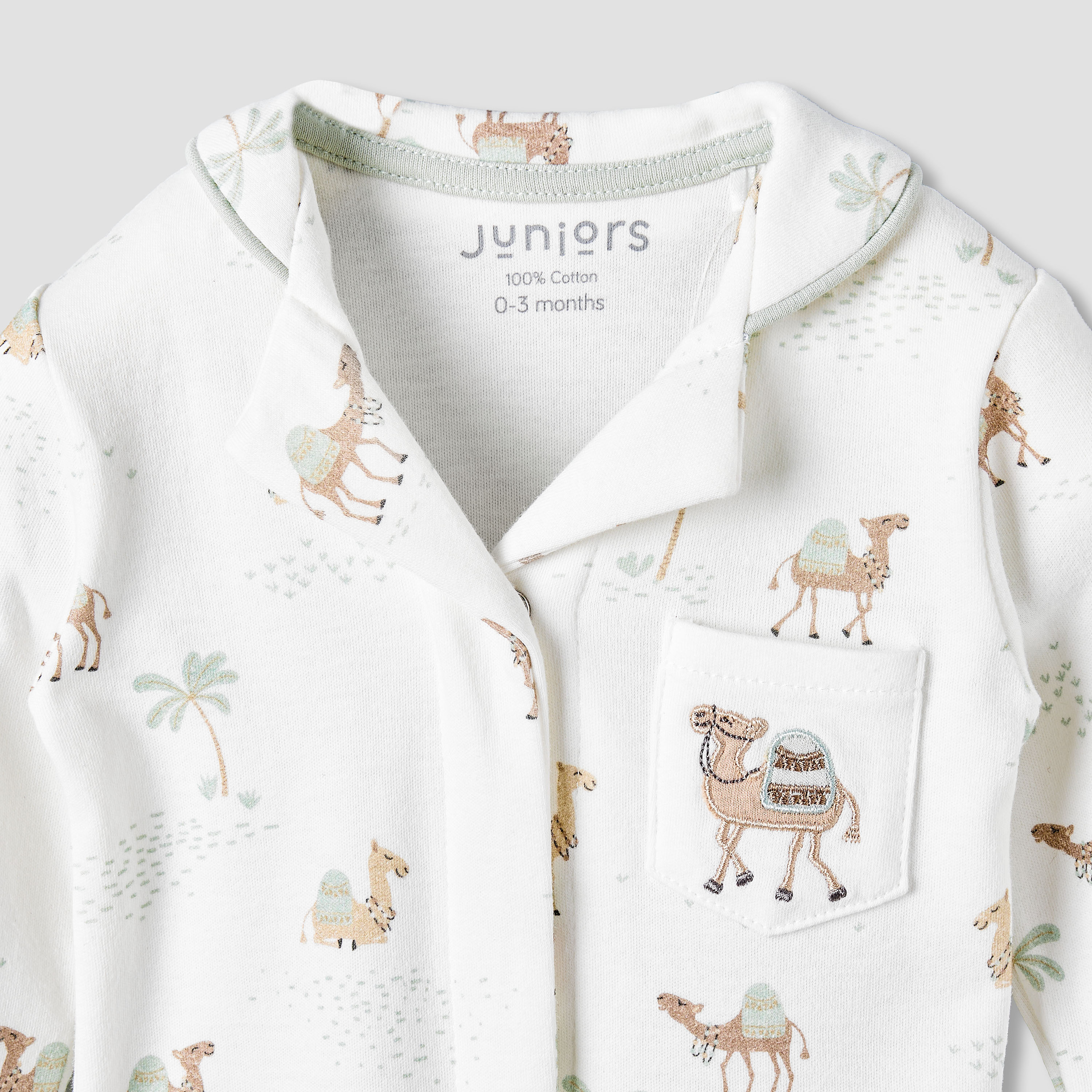 Juniors Cotton Collared Neck Long Sleeve Pyjama Set with Camel Print-baby-boys-clothing-nightwear-pyjamasets-image-5