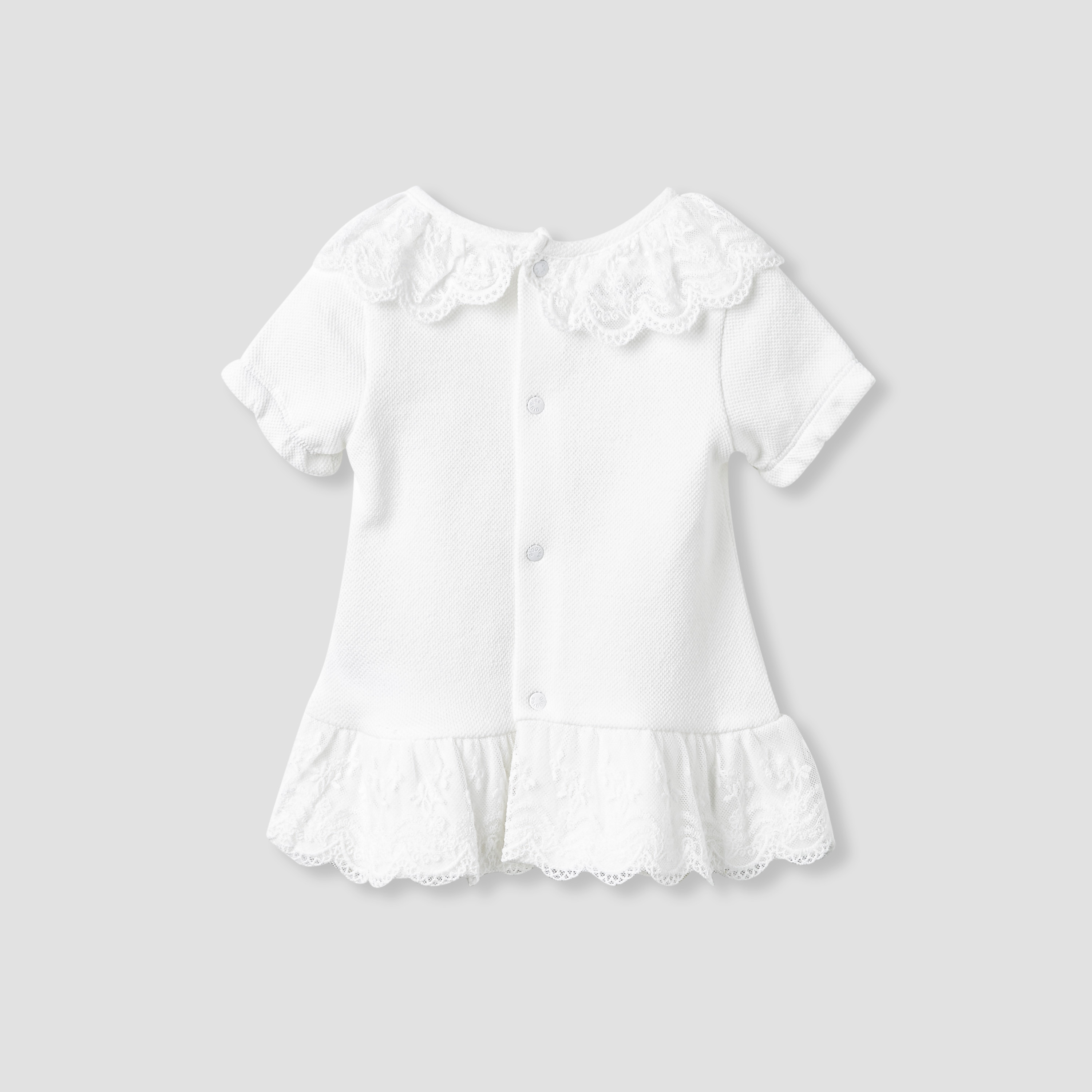 Giggles Lace Collared Top and Pyjama Set-baby-girls-clothing-nightwear-pyjamasets-image-1