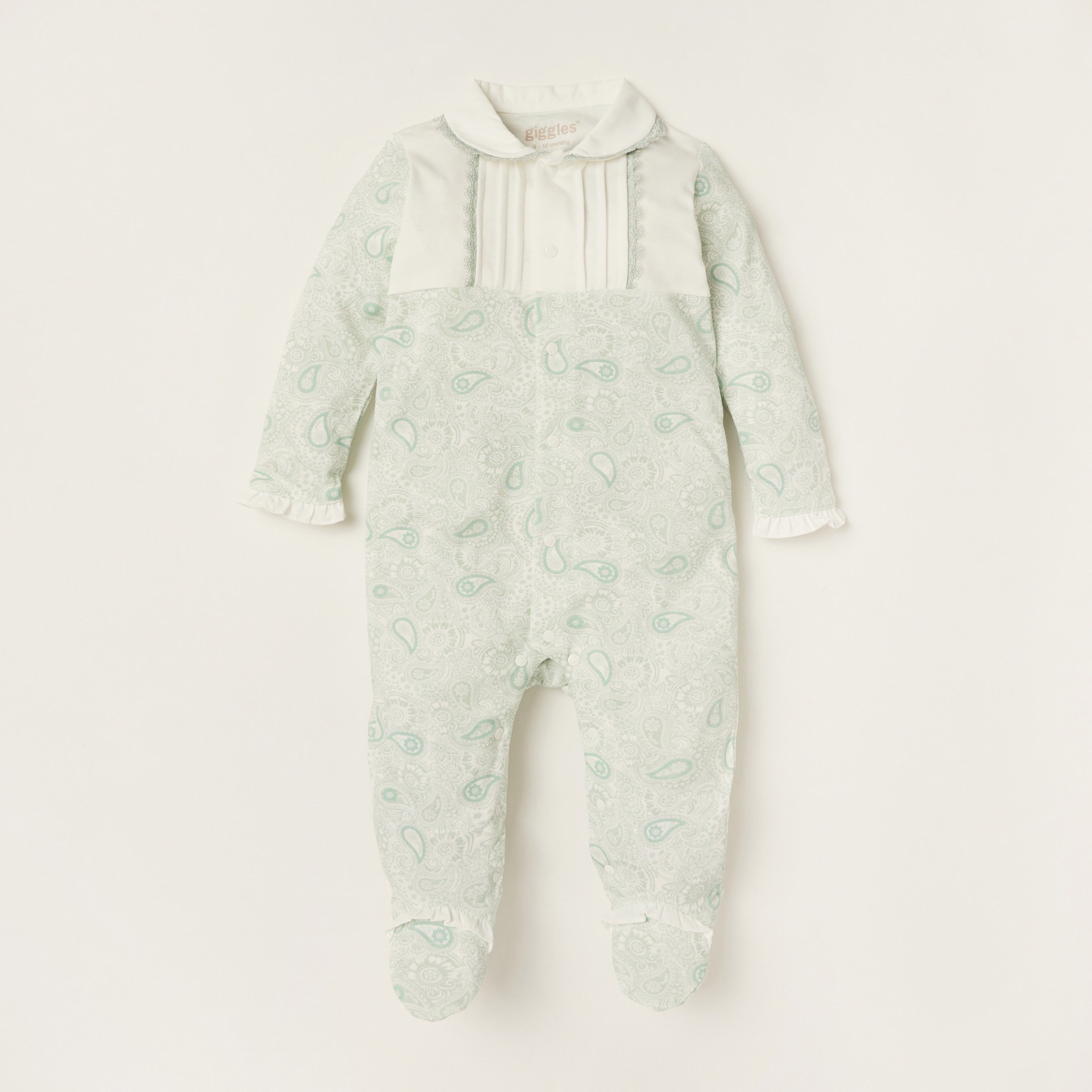 Giggles All-Over Printed Closed Feet Sleepsuit with Long Sleeves-baby-girls-clothing-nightwear-sleepsuits-image-1