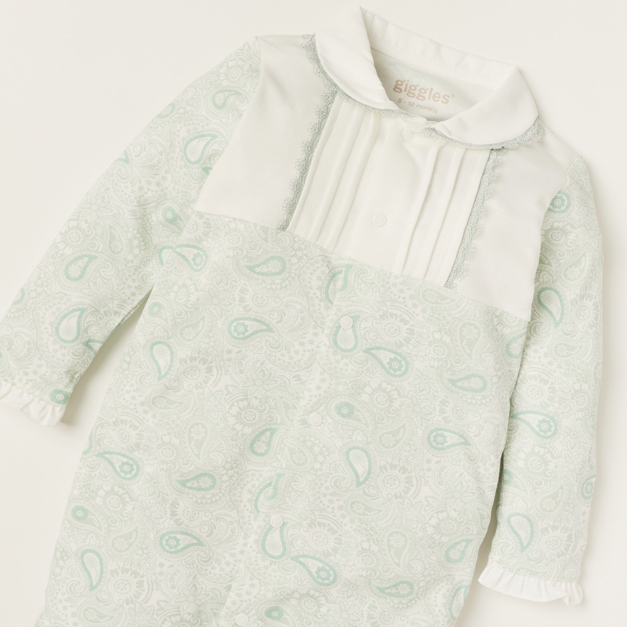 Giggles All-Over Printed Closed Feet Sleepsuit with Long Sleeves-baby-girls-clothing-nightwear-sleepsuits-image-2