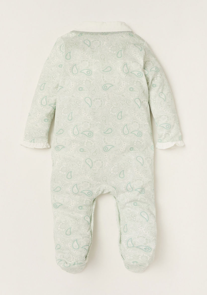Giggles All-Over Printed Closed Feet Sleepsuit with Long Sleeves-Sleepsuits-image-3
