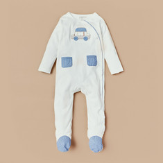 Giggles Closed Feet Sleepsuit with Long Sleeves and Pockets