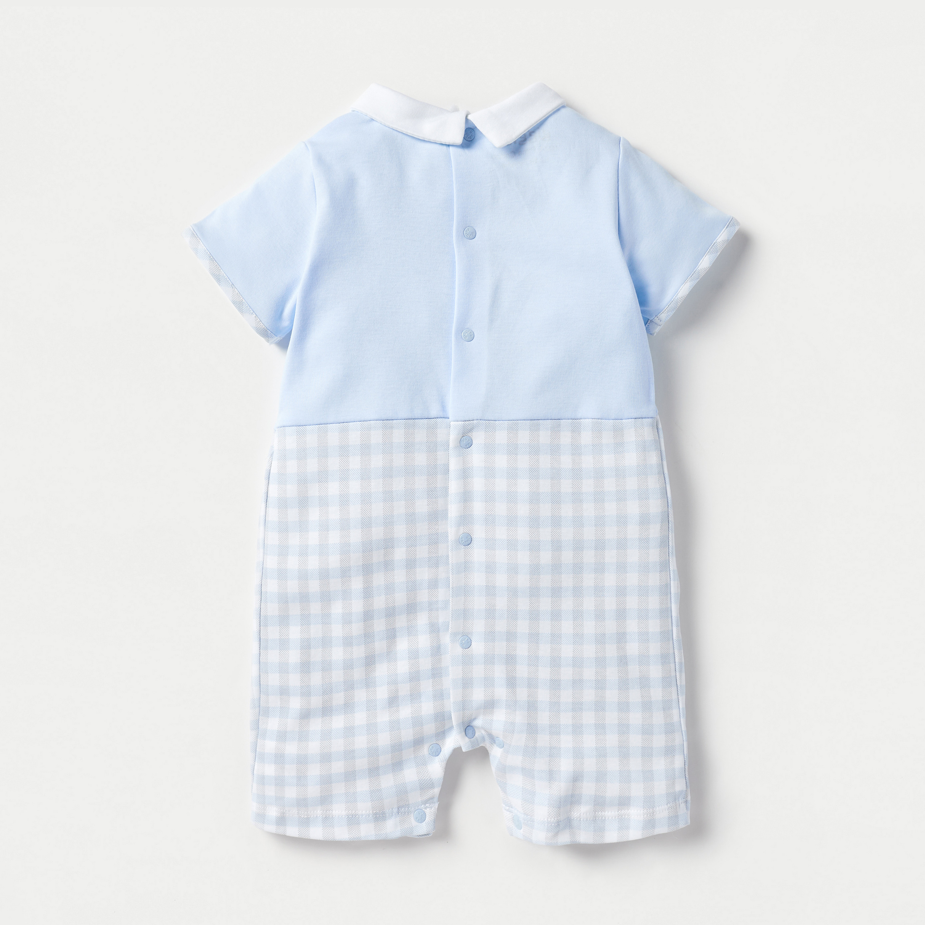 Giggles Bear Applique Romper with Button Closure-baby-boys-clothing-rompers-image-2