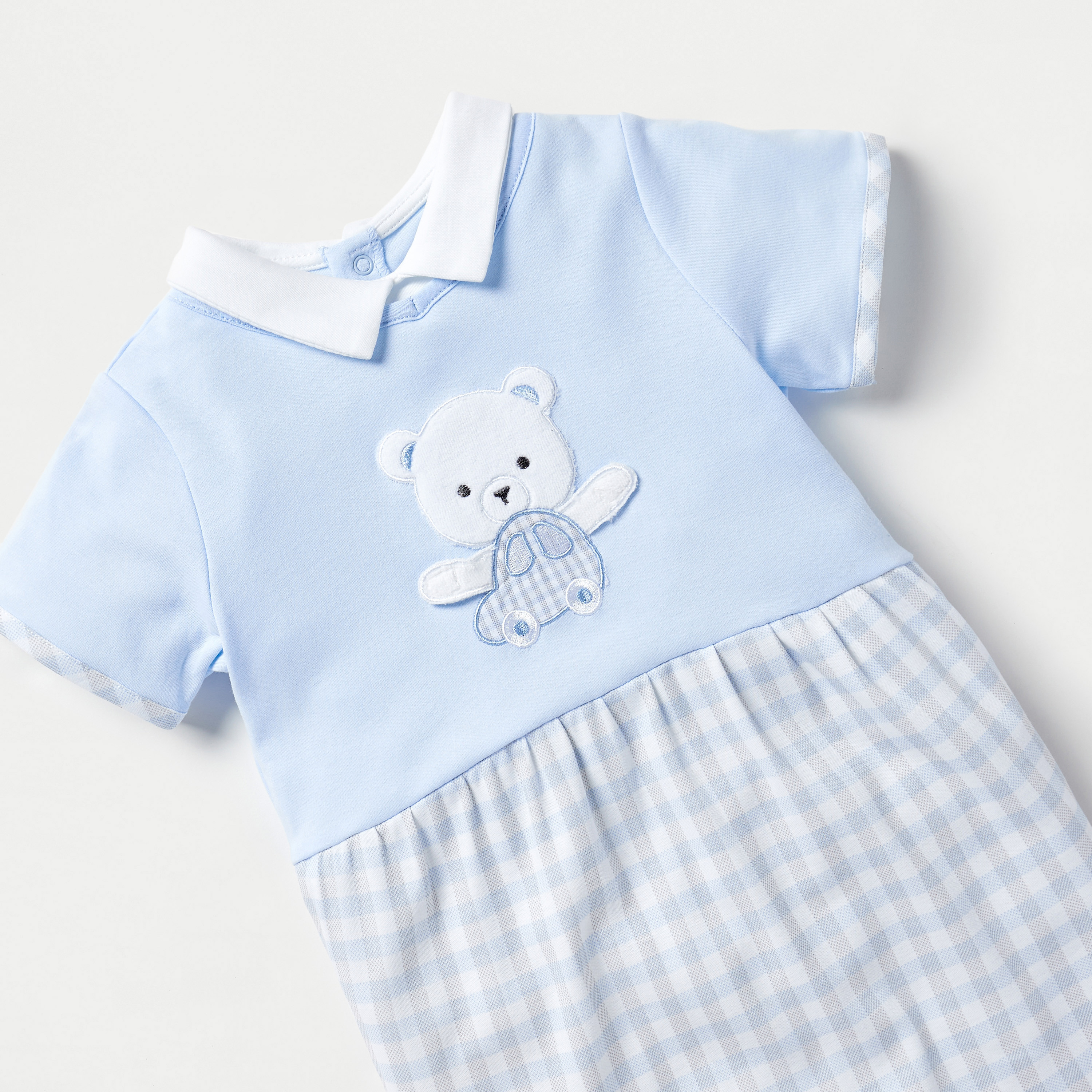 Giggles Bear Applique Romper with Button Closure-baby-boys-clothing-rompers-image-3