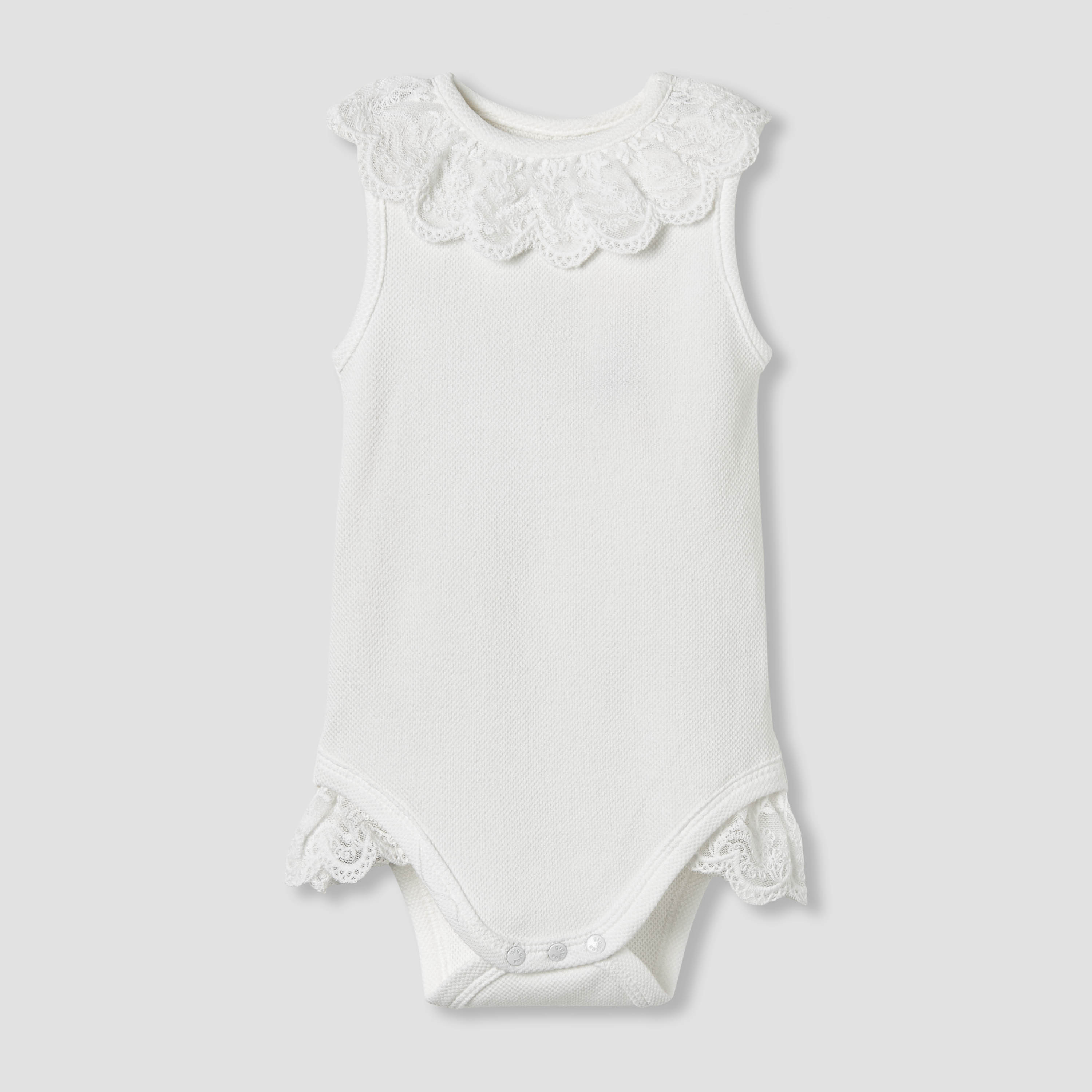Giggles Lace Trim Sleeveless Bodysuit-baby-girls-clothing-bodysuits-image-1