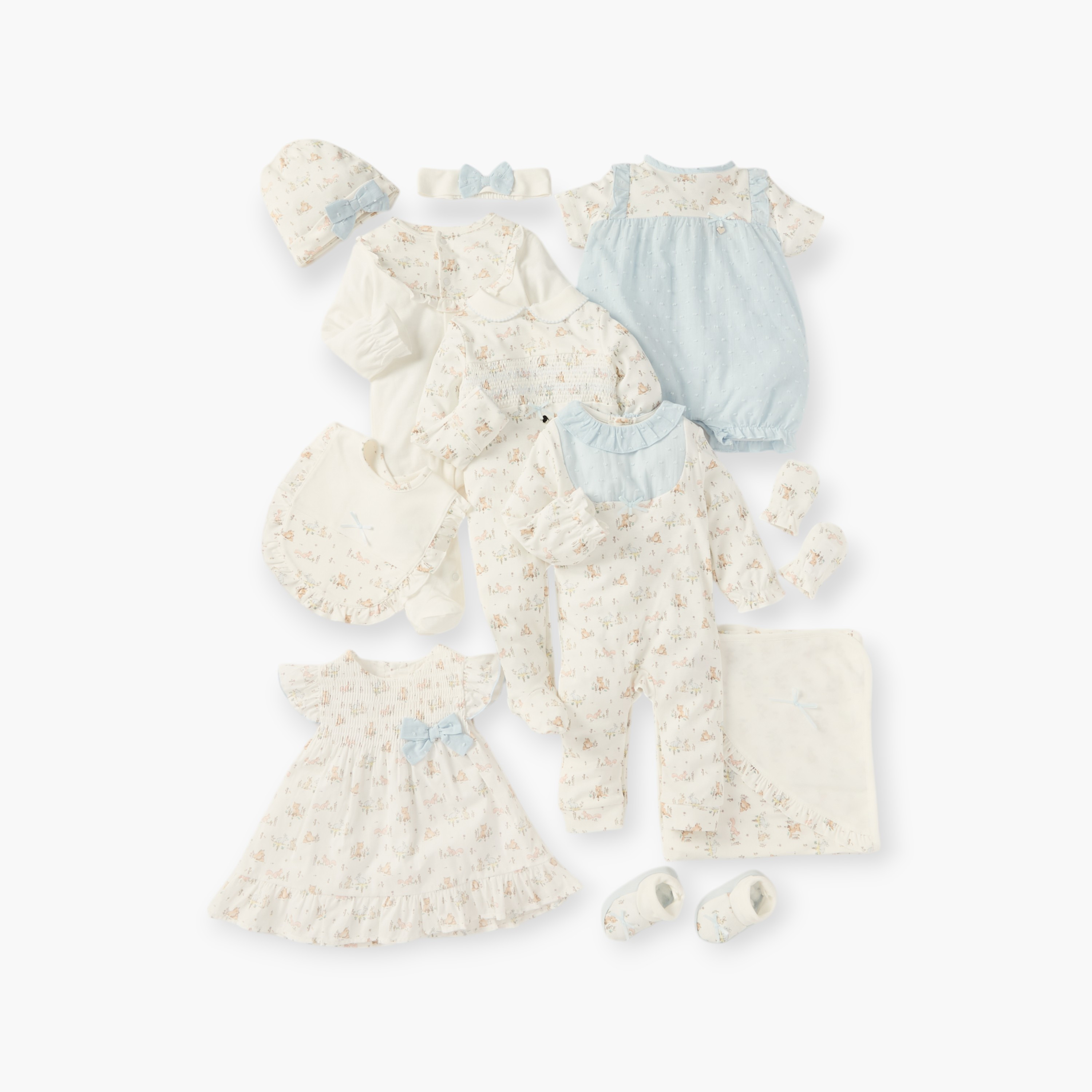 أفرول بطبعات وأكمام قصيرة وزر إغلاق من جيجلز-baby-girls-clothing-rompers-image-5