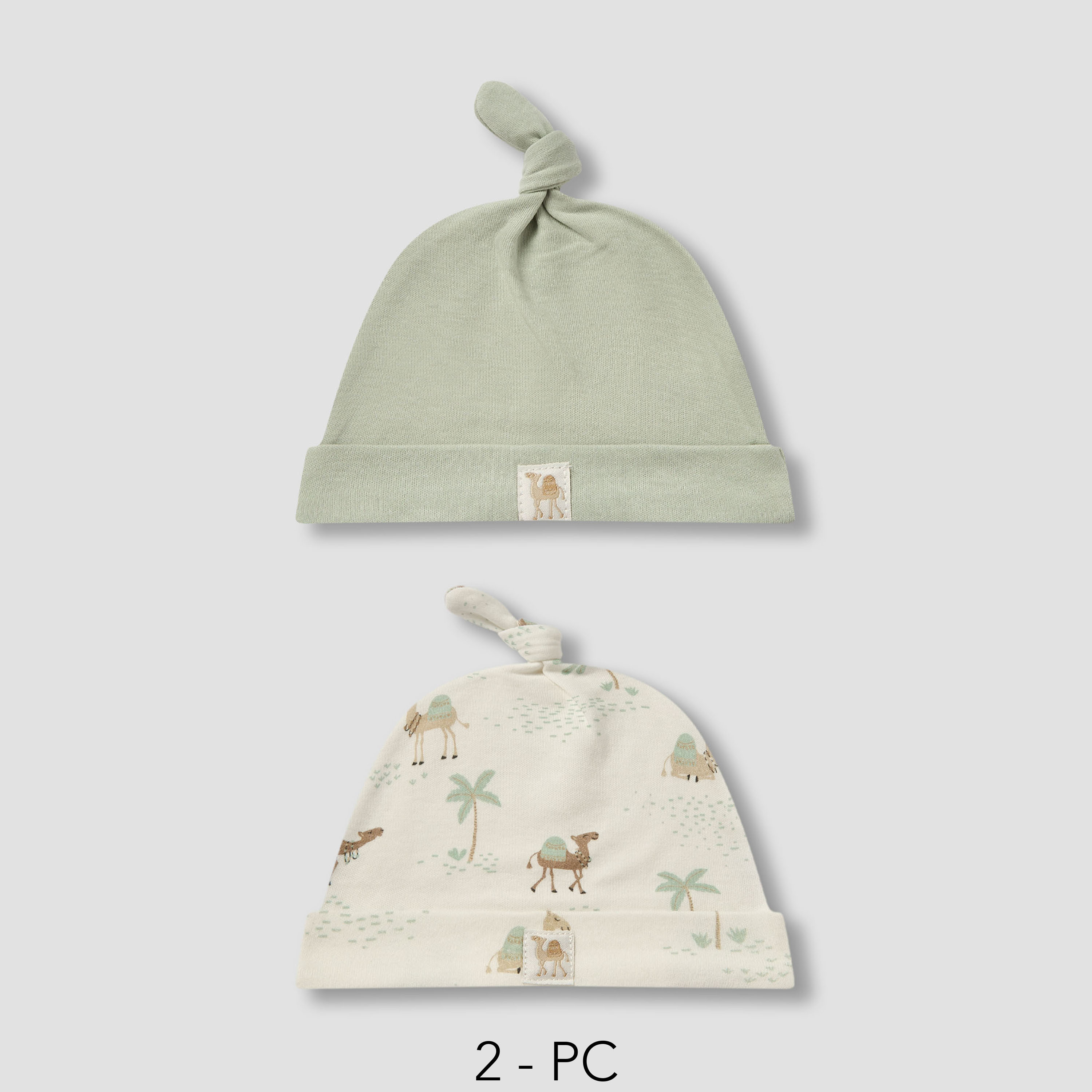 Pack of 2 Juniors Cap with Knot Accent-baby-boys-accessories-caps-image-1