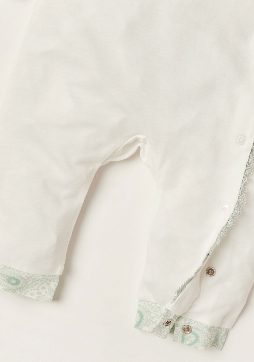 Giggles Paisley Print Sleepsuit with Long Sleeves-Sleepsuits-image-2