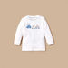 Giggles Car Applique Long Sleeves T-shirt and Elasticated Pyjama Set-Pyjama Sets-thumbnailMobile-1