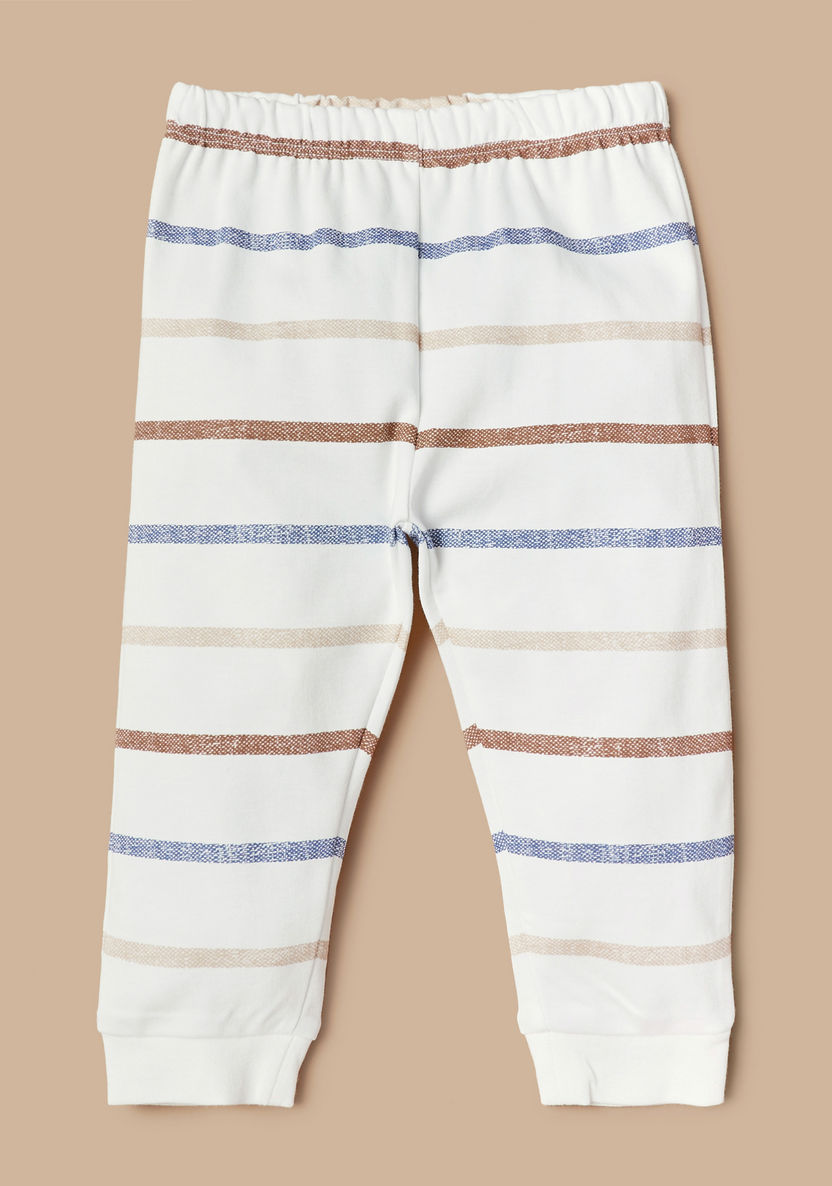 Giggles Car Applique Long Sleeves T-shirt and Elasticated Pyjama Set-Pyjama Sets-image-2