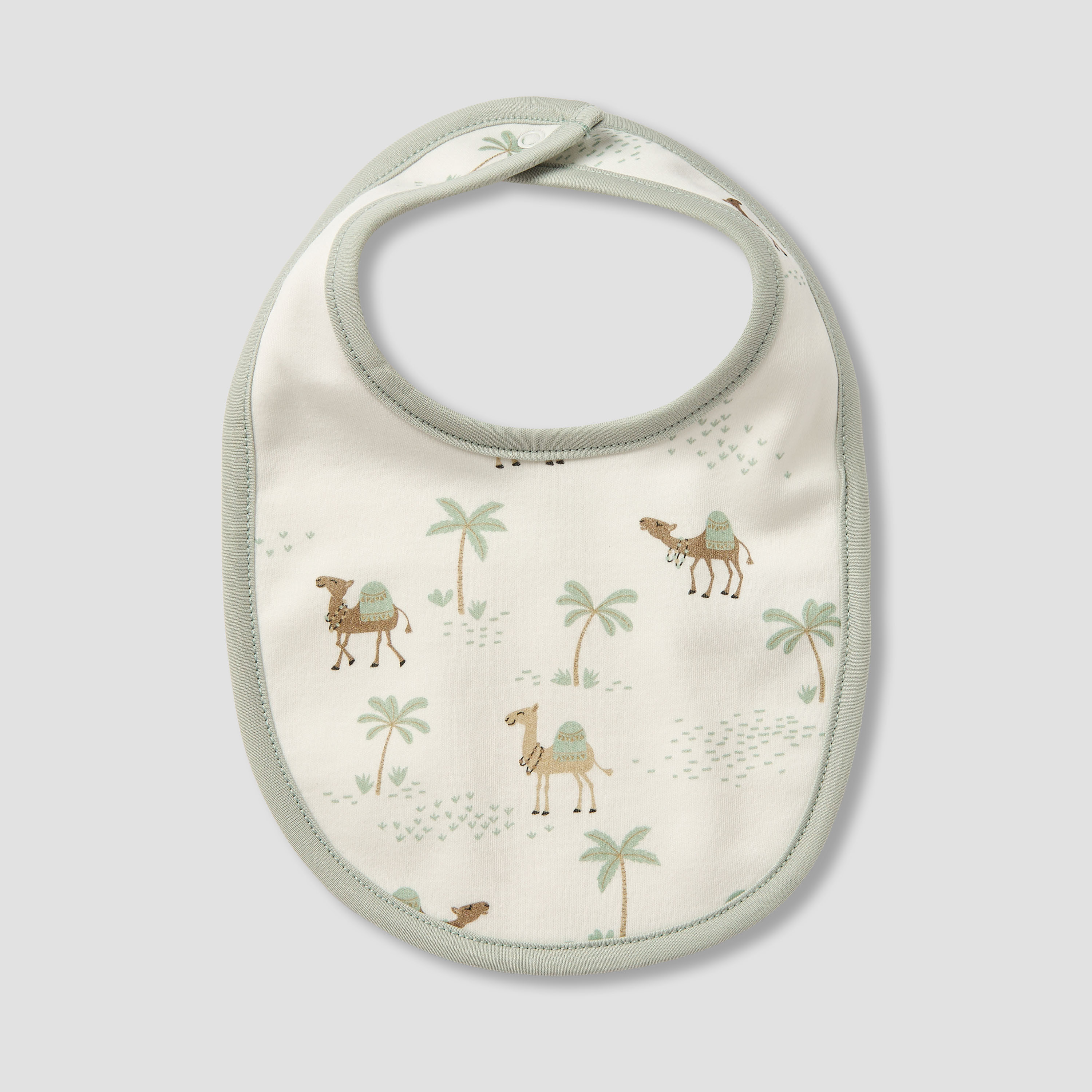 Pack of 2 Juniors Baby Bib with Camel Print-baby-feeding-bibs-image-3