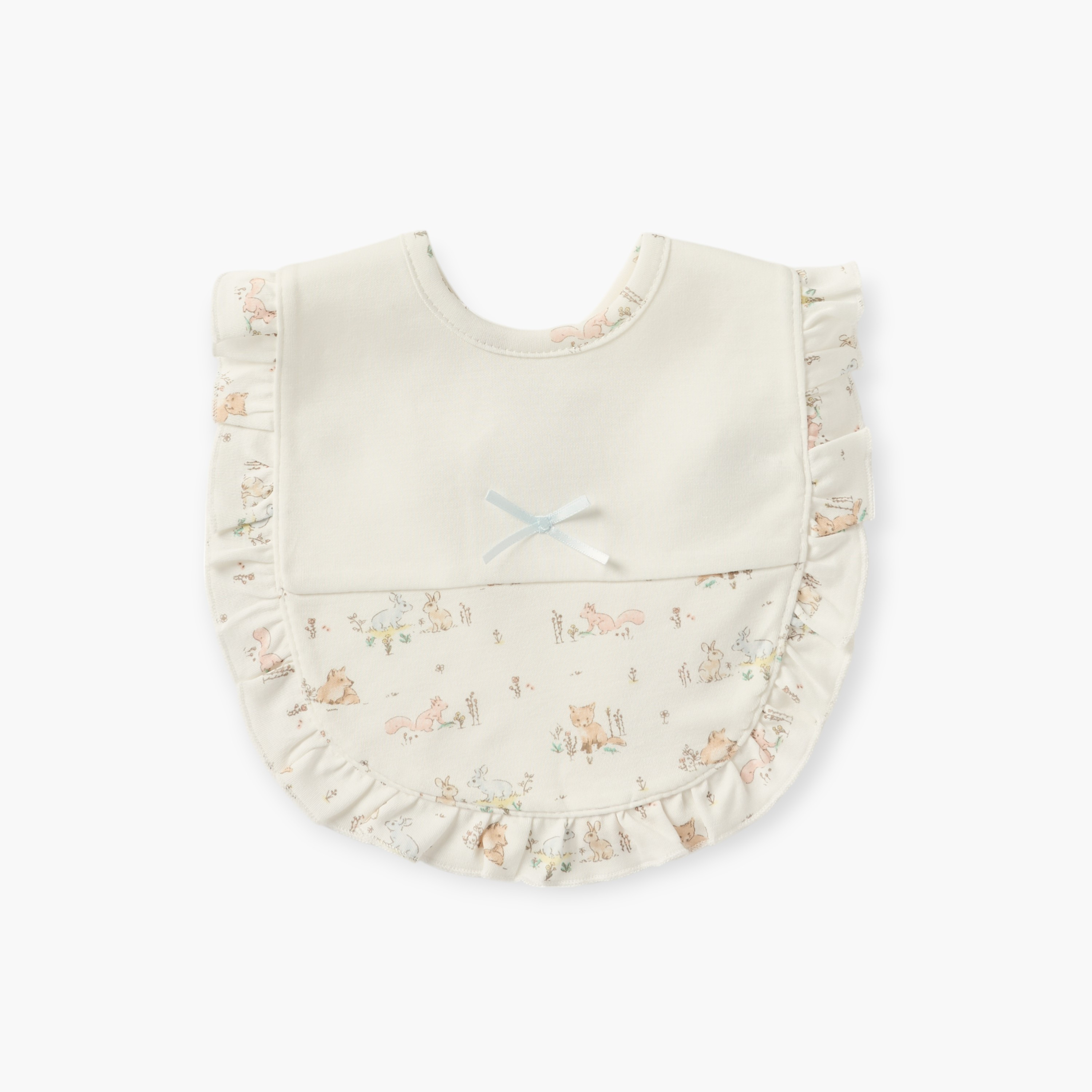 مريلة بطبعات وزر إغلاق من جيجلز-baby-feeding-bibs-image-1