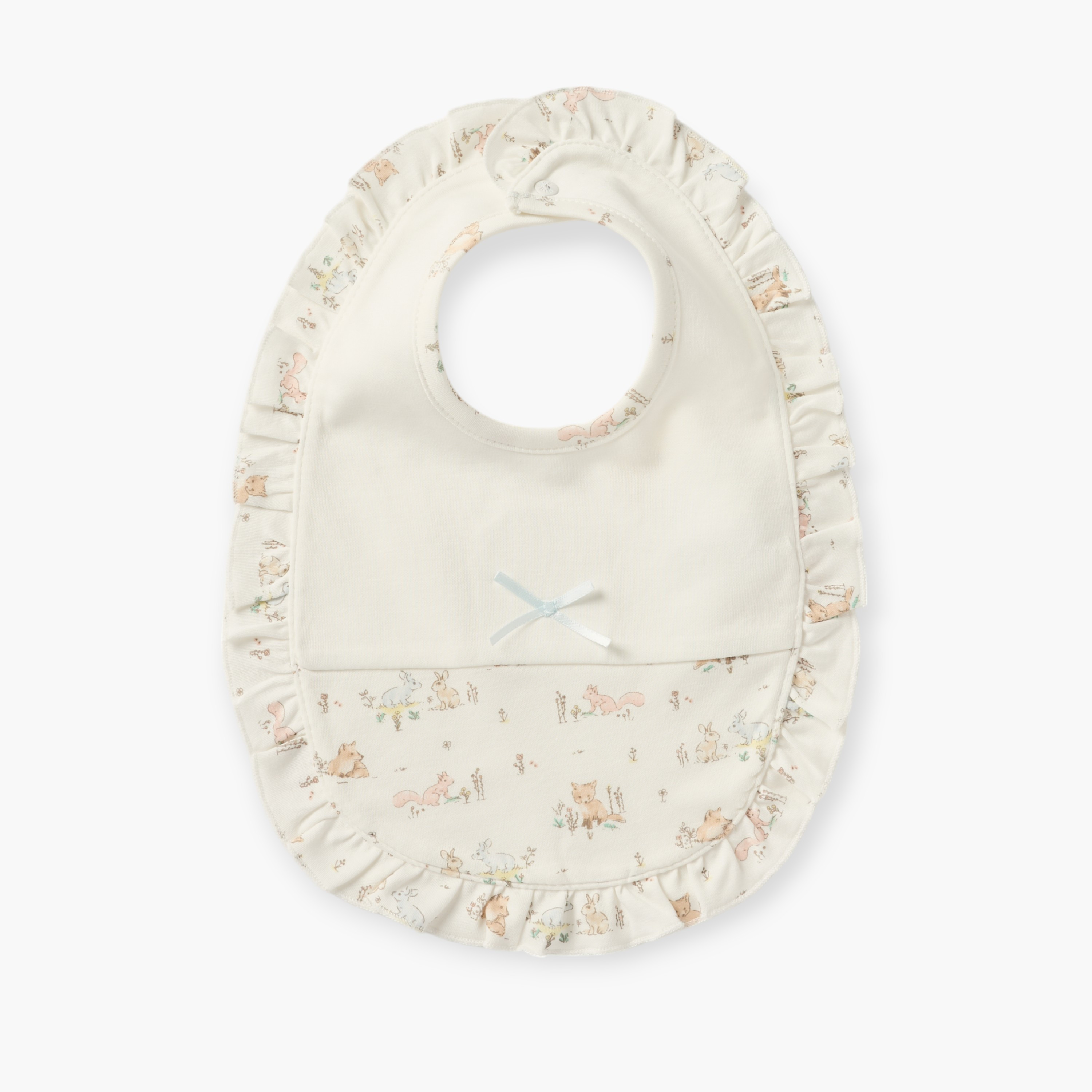 مريلة بطبعات وزر إغلاق من جيجلز-baby-feeding-bibs-image-2