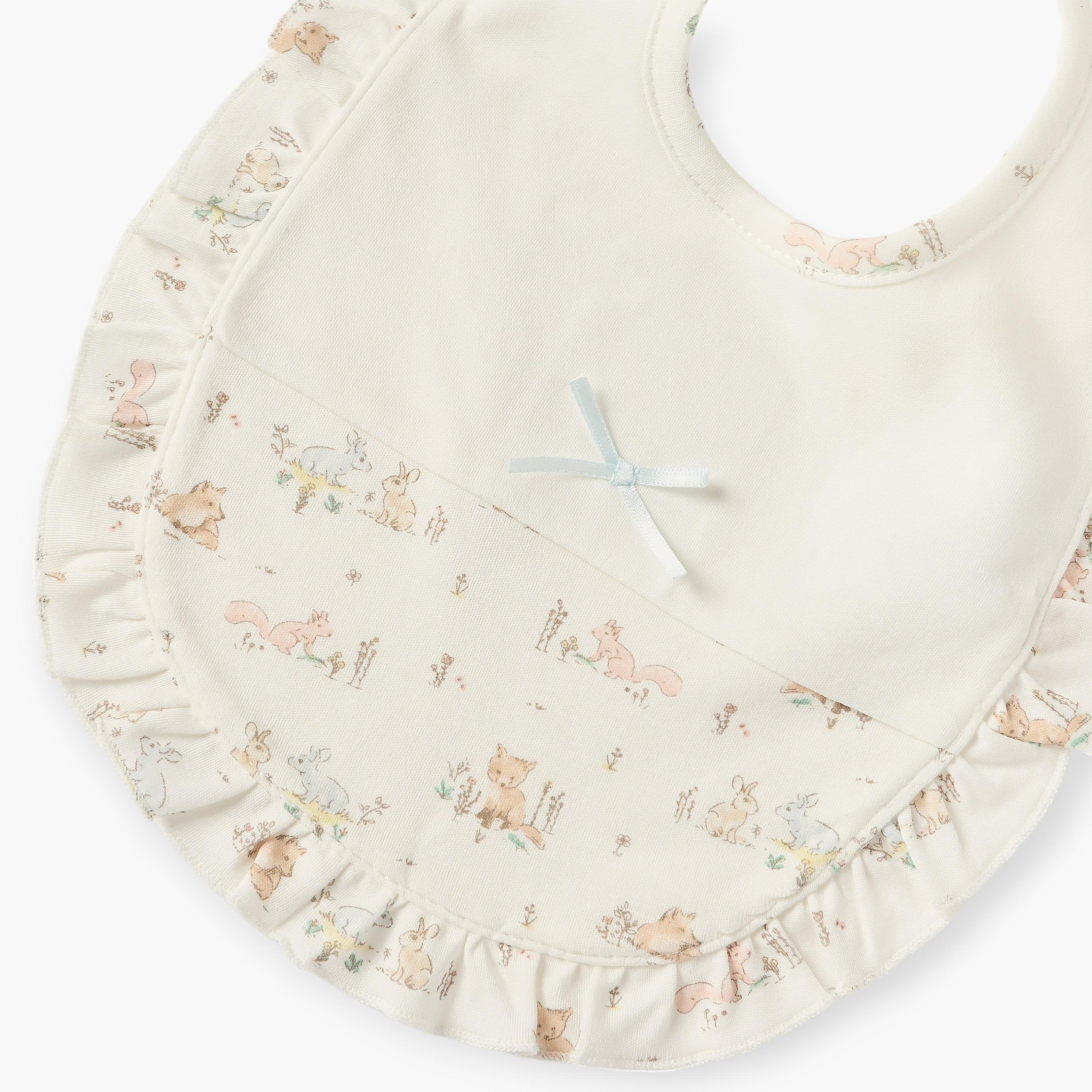 مريلة بطبعات وزر إغلاق من جيجلز-baby-feeding-bibs-image-3