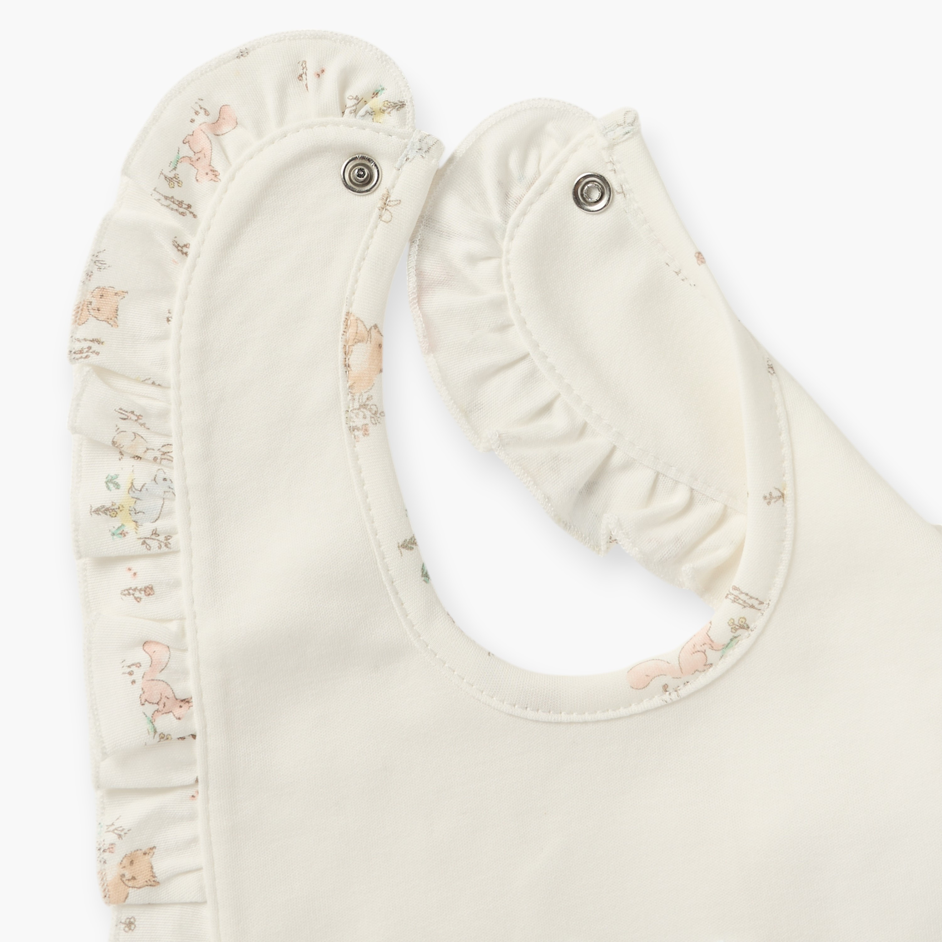 مريلة بطبعات وزر إغلاق من جيجلز-baby-feeding-bibs-image-4
